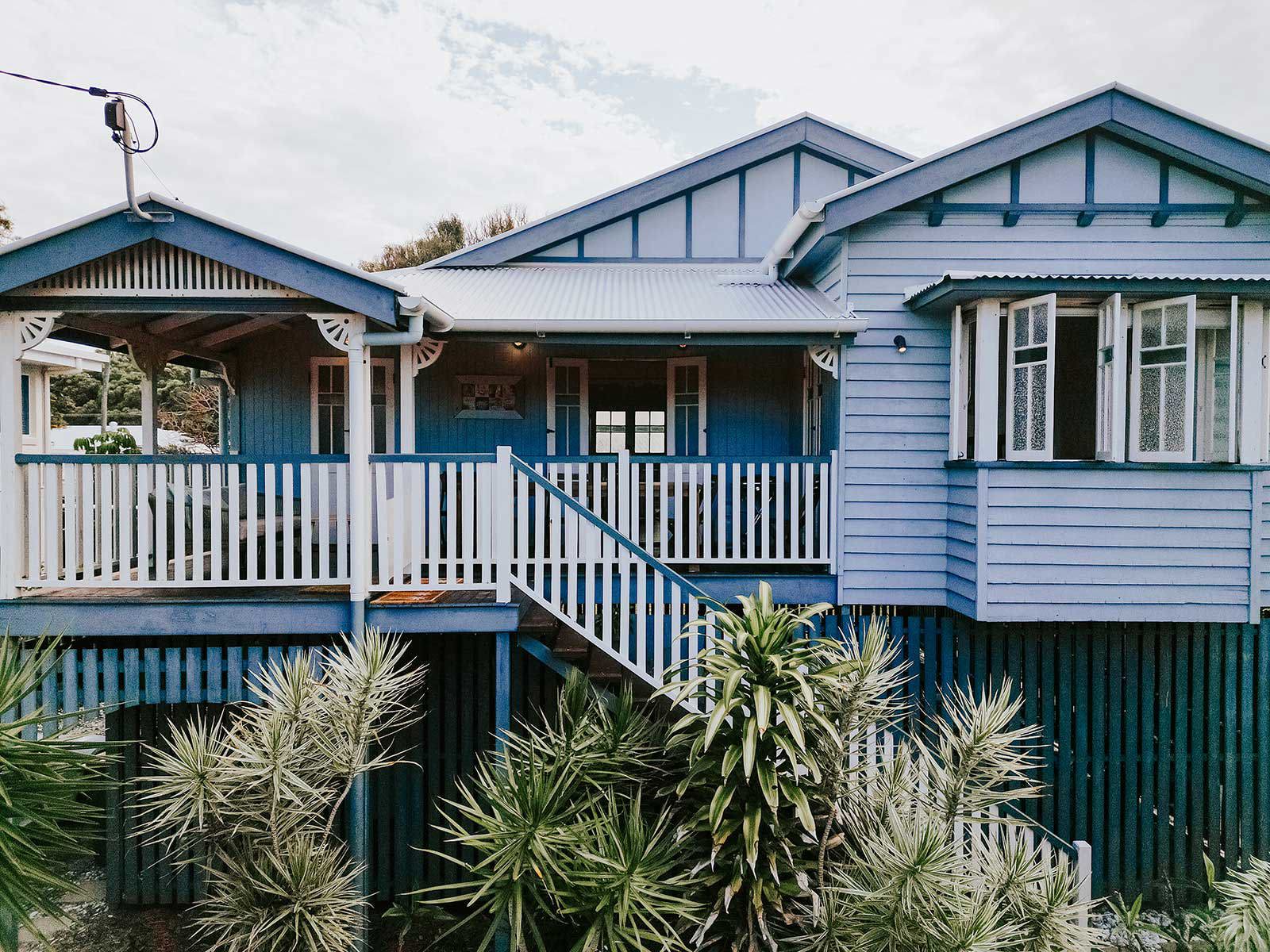 The renovated Queenslander is now a popular rental on AirBnB.