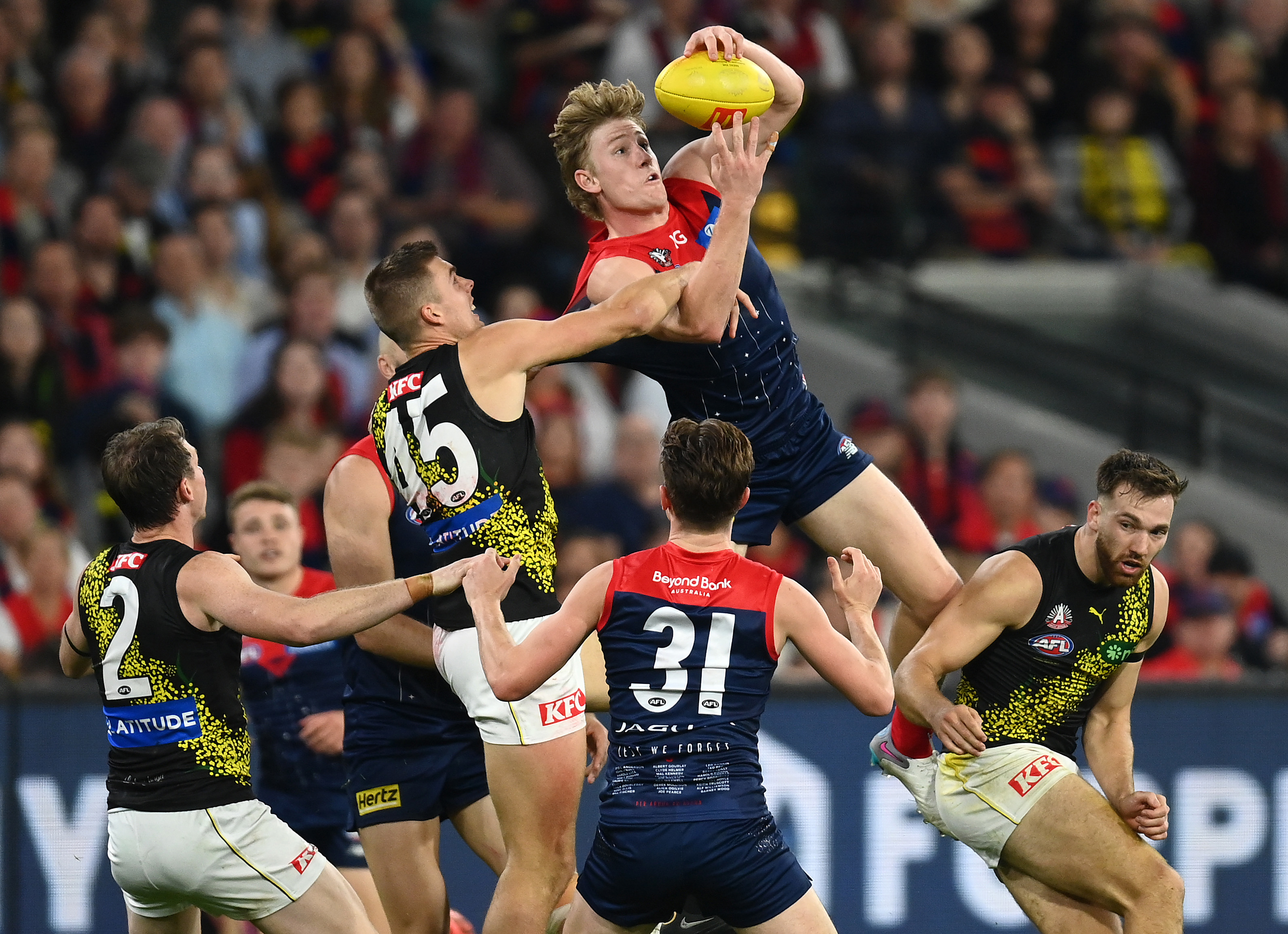 AFL on X: Rooooooooooooo 🦘 Congratulations to @melbournefc's Jacob van  Rooyen who is the round 12 AFL Rising Star nominee.   / X