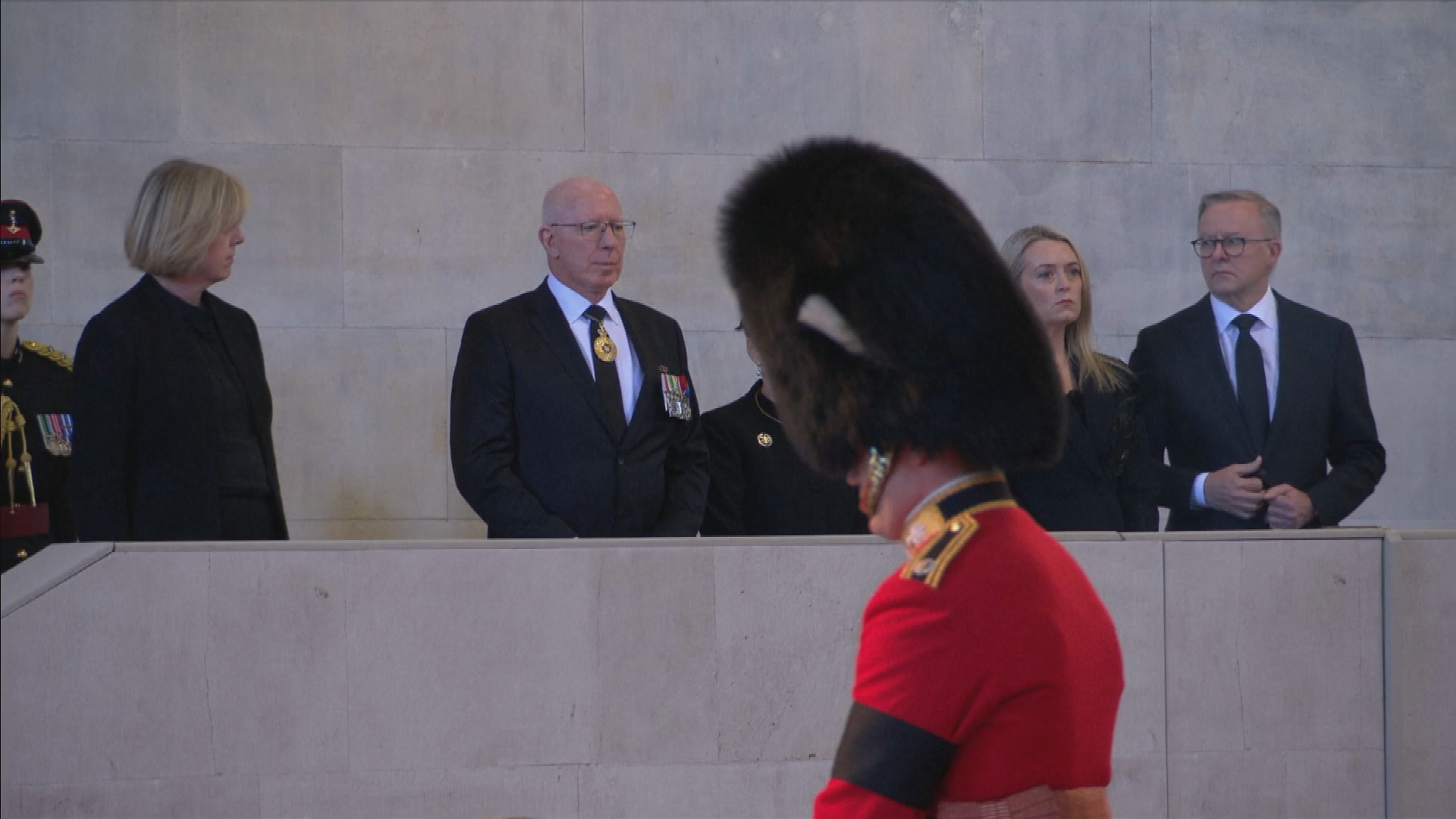 Australian Prime Minister Anthony Albanese at Westminster Hall.