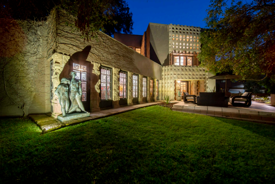 Own a piece of history with this $4.5 million Los Angeles mansion, designed by Lloyd Wright and inspired by Mayan Revival architecture