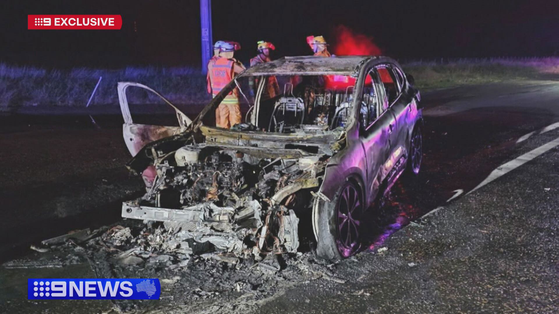 Michael Sleep had been in his truck when he saw Cleone Bryant trapped inside her car as flames engulfed the vehicle on the Princes Highway between Tantanoola and Millicent in the state's south-east on Wednesday night.