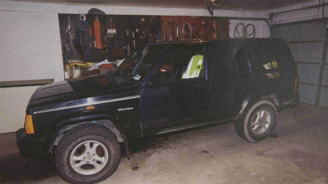 Winders' Jeep. Blue or purple?