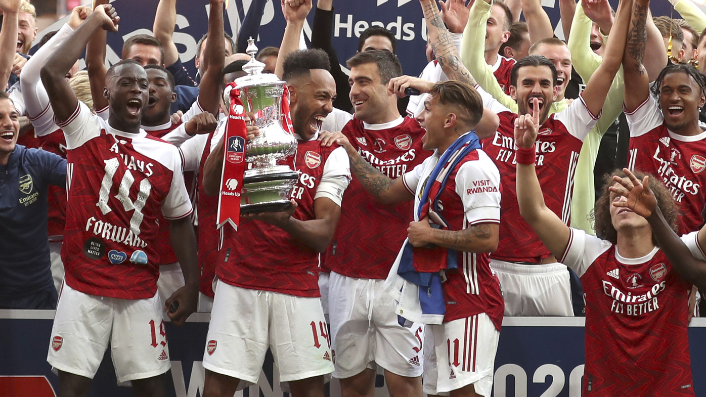 Aubameyang goals clinch FA Cup for Arsenal, beating Chelsea