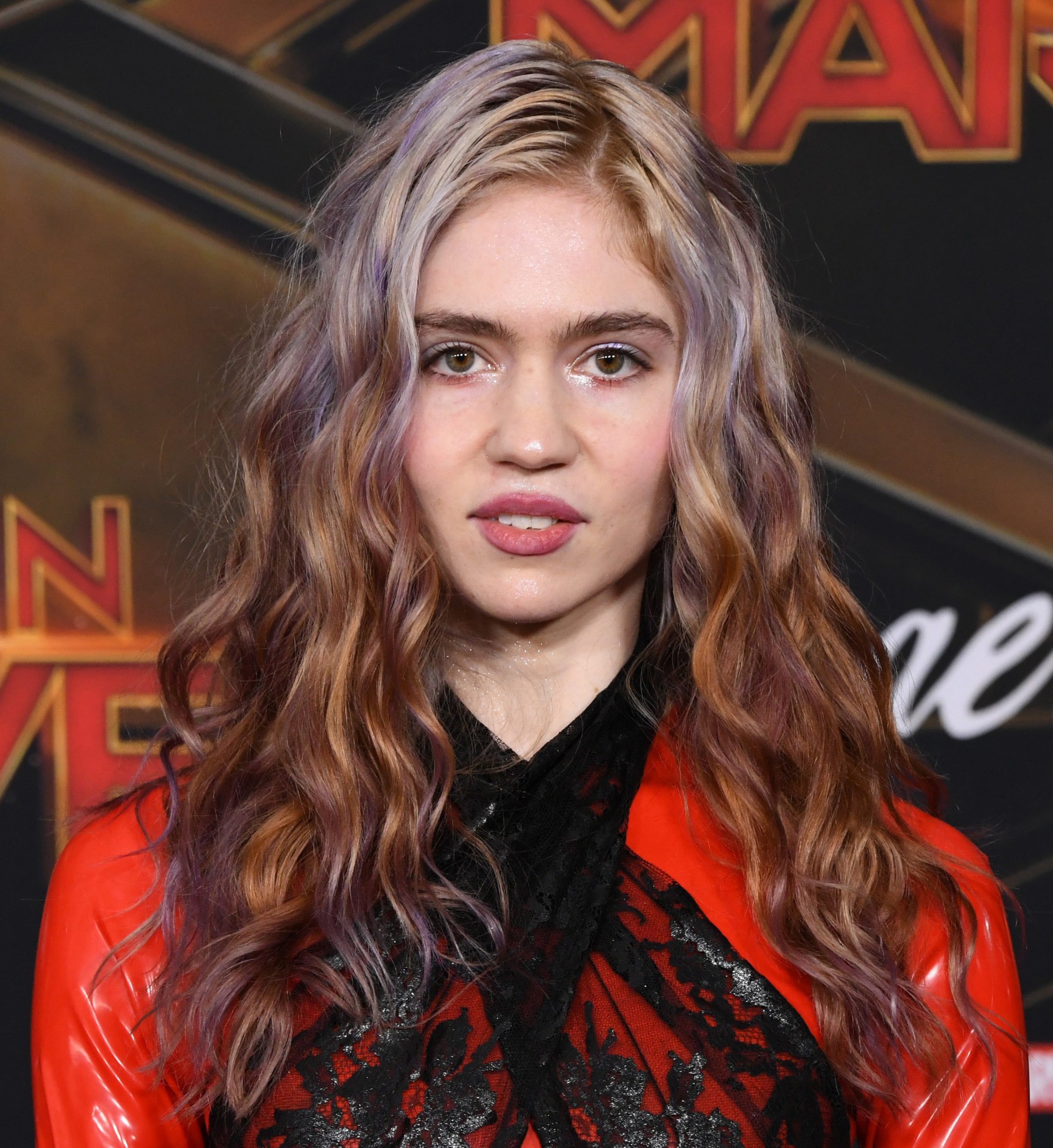 Grimes at movie premiere