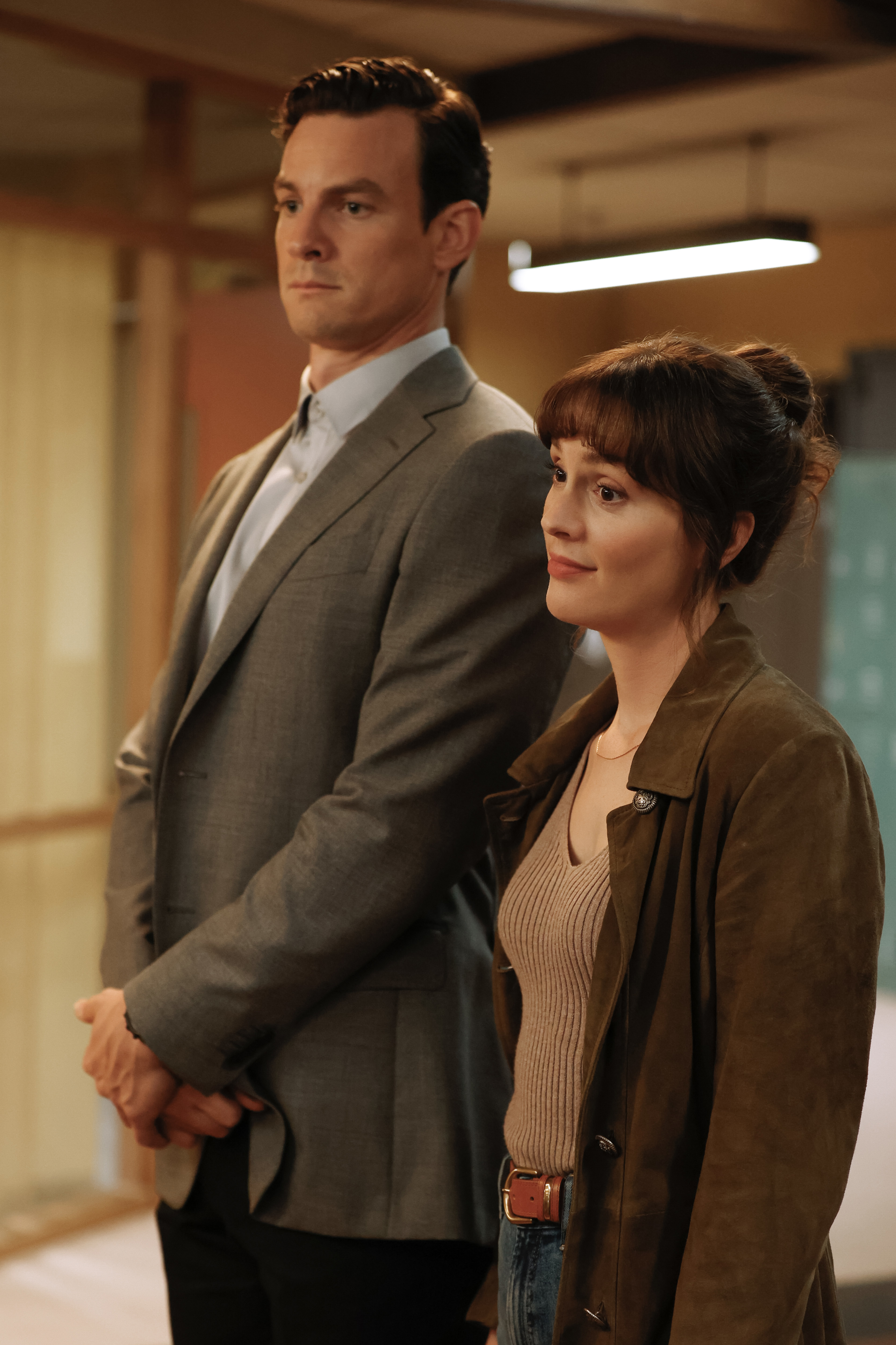 Luke Cook and Leighton Meester in Good Cop/Bad Cop on Stan