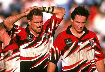 North Sydney Bears players Billy Moore and Jason Taylor (Getty)
