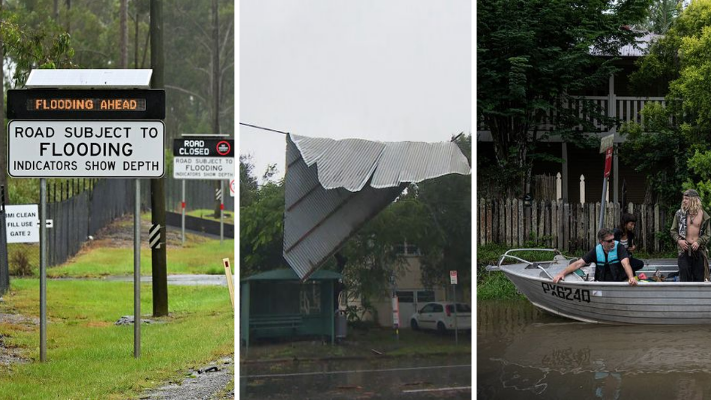 Flying roof lands on powerlines, leaving entire region without power