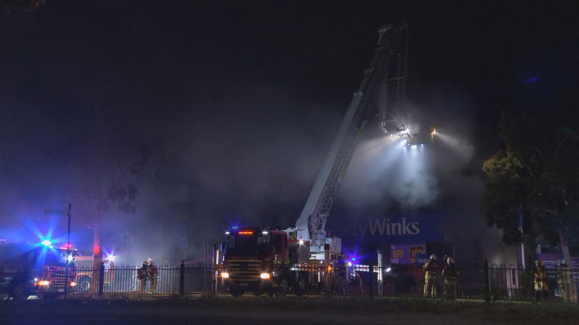 Firefighters battle massive shopping complex blaze in Melbourne's east