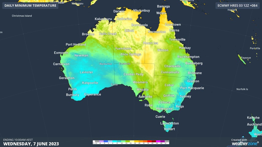 A cold front is set to roll across southern Australia this week.