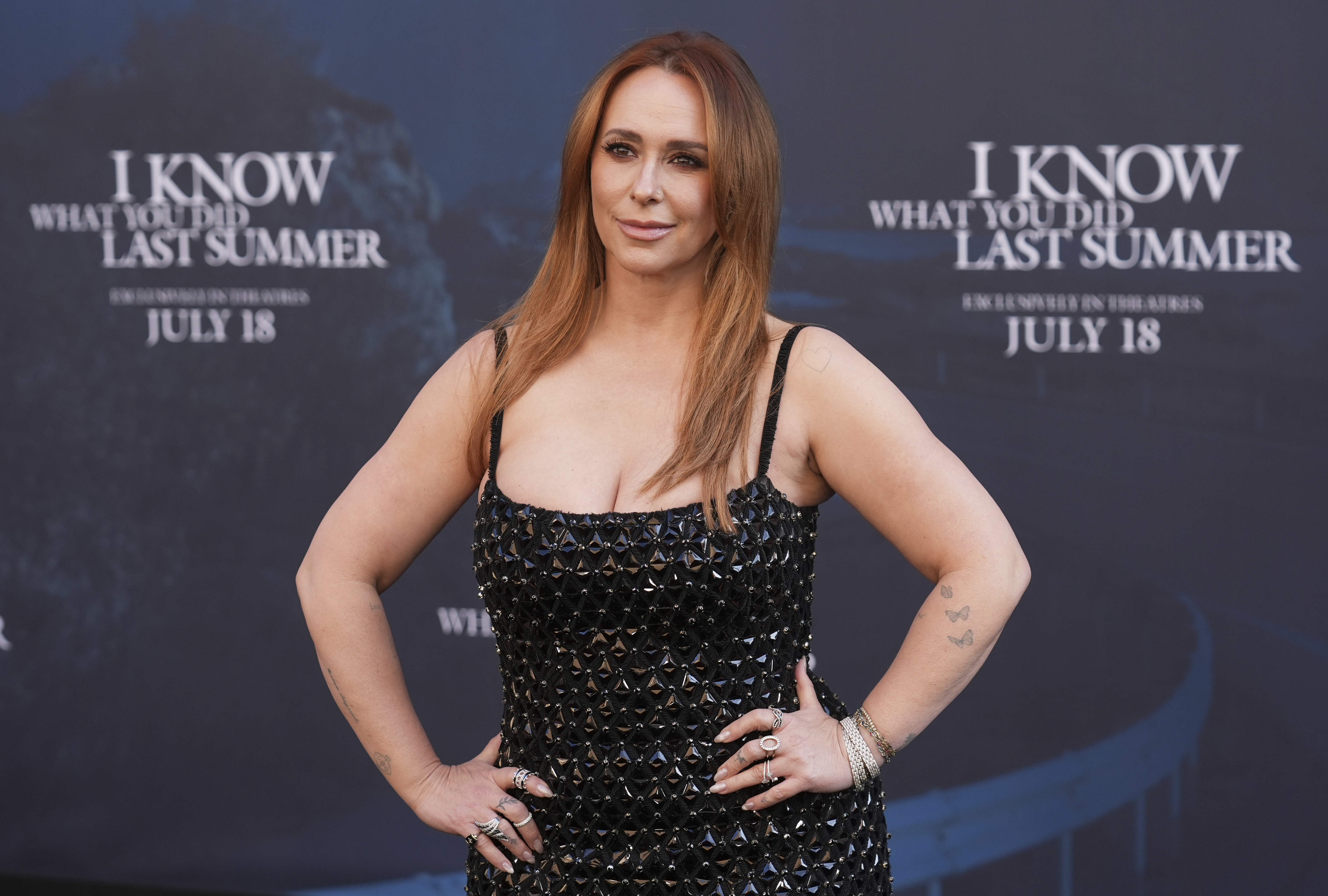 Jennifer Love Hewitt at the premiere of I Know What You Did Last Summer at The United Theater on Broadway, Monday, July 14, 2025, in Los Angeles