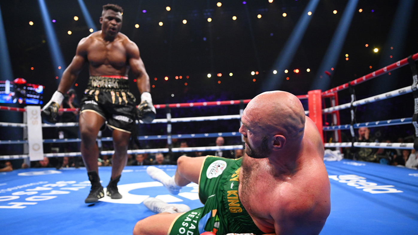 Tyson Fury was knocked down.