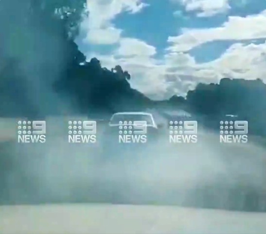 Shocking mobile footage has emerged of an alleged road rage incident that could've been deadly along the busy M1 Motorway near the Gold Coast.
