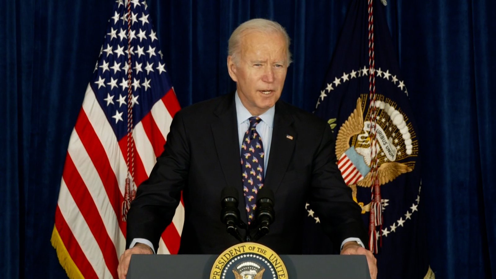 US President Joe Biden shared words of support Saturday afternoon to the states responding to the devastation following the storms.