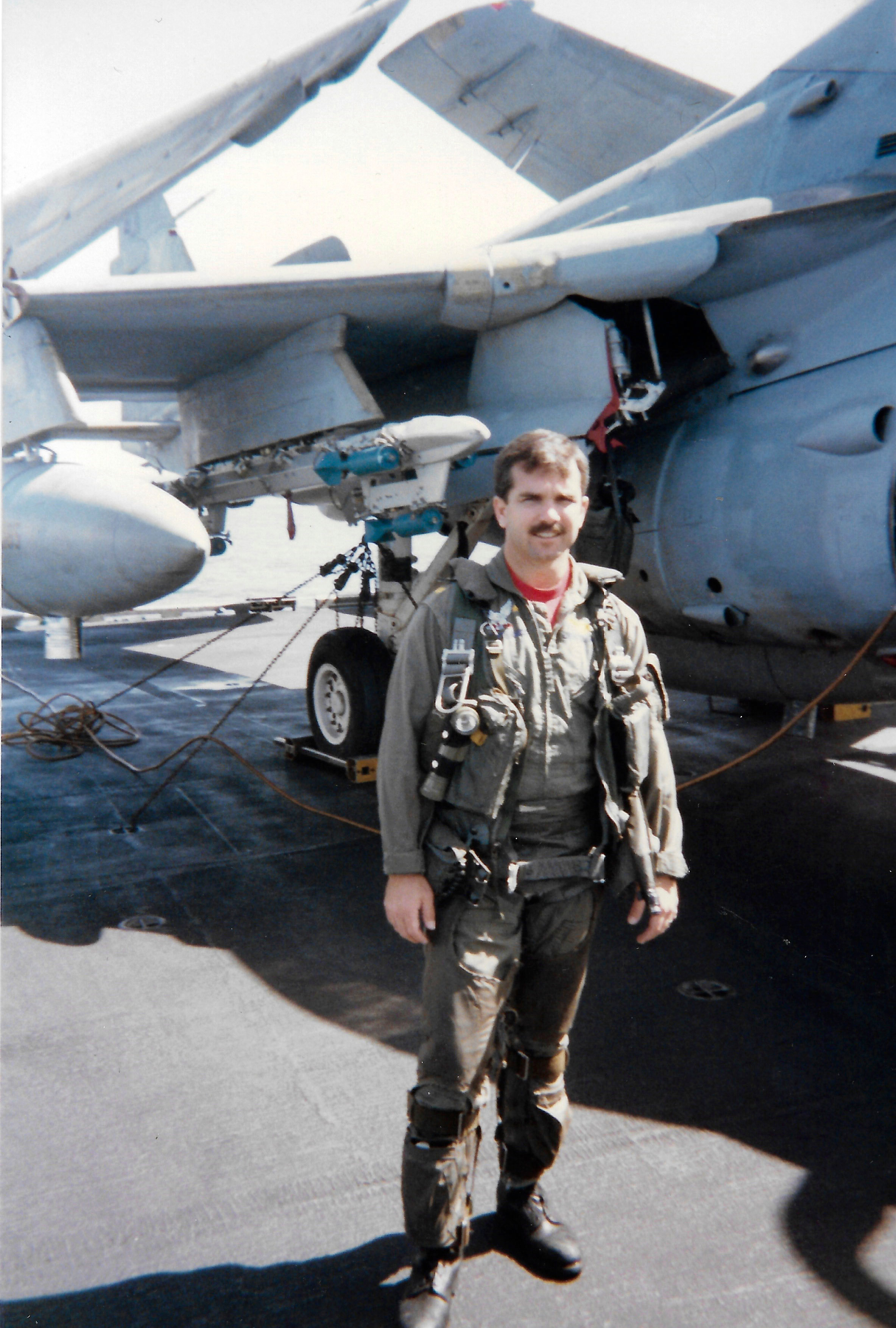 Navy A-6 Intruder pilot Jim Seaman. Navy Capt. Jim Seaman