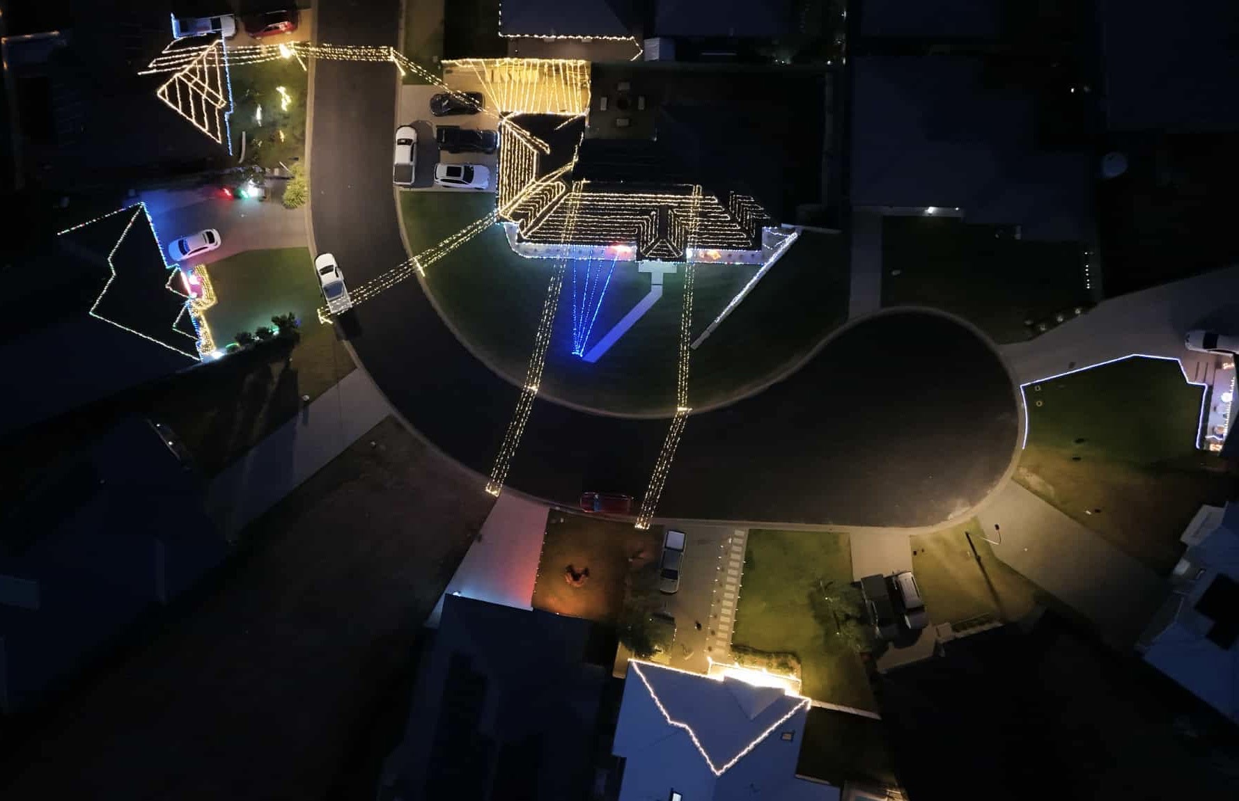 Christmas light display for 2025 in Mudgee, NSW.