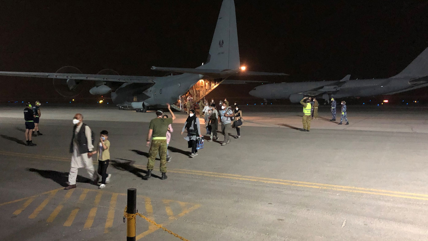 The first 26 people have been evacuated from Afghanistan after the Taliban captured the country.