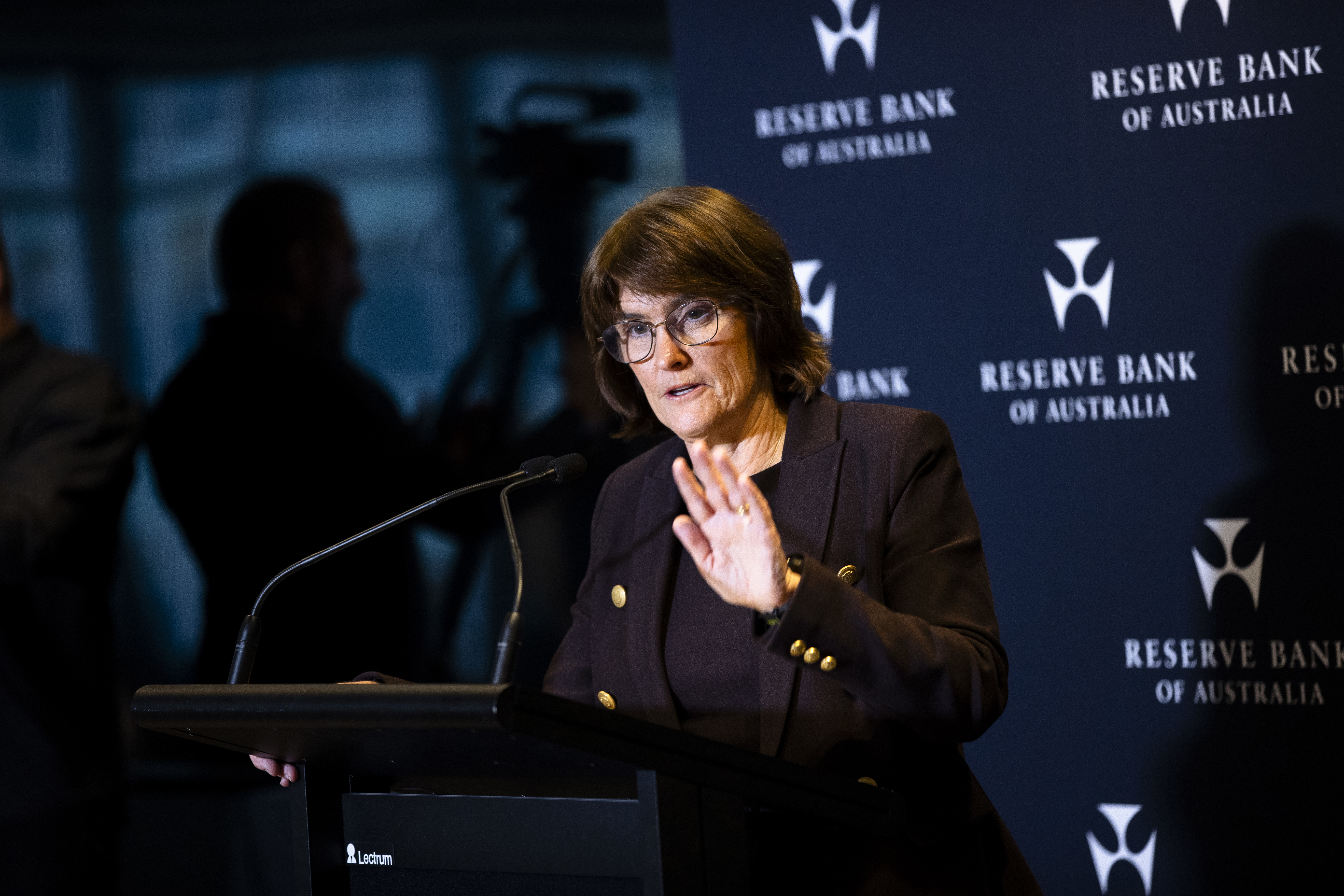 Reserve Bank of Australia governor Michele Bullock during a press conference