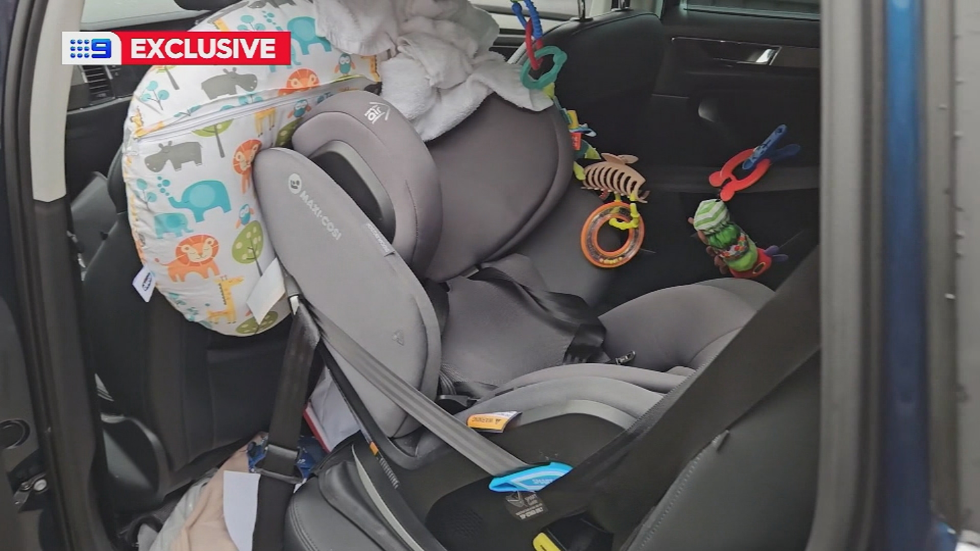Lewis and Sarah Cianci, from Beenleigh in Queensland, said their Skoda Kodiaq locked itself with their baby boy inside.