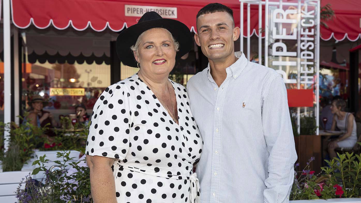 Harry and Kate Garside at this year's Australian Open.