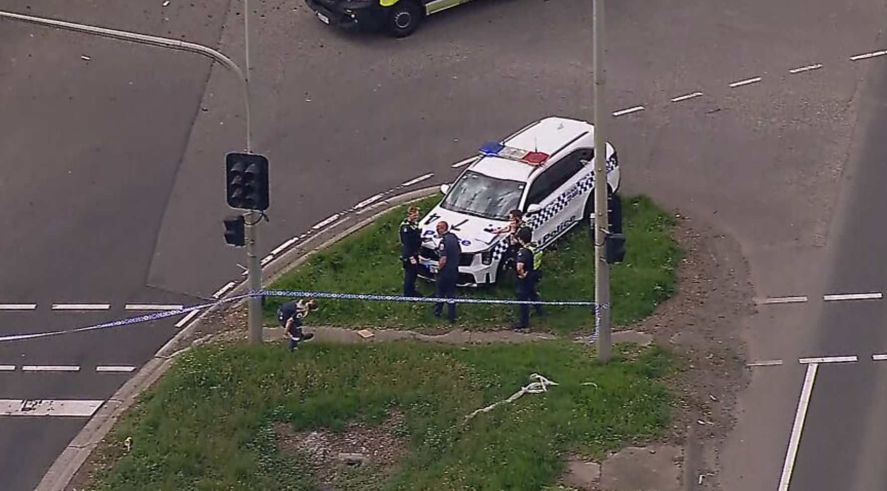 Woman killed after pole strikes car during highway crash