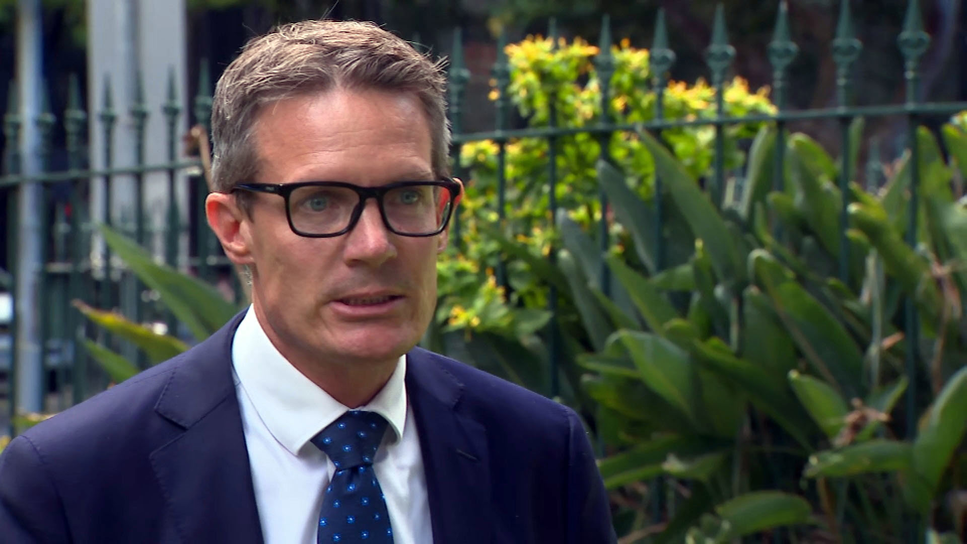 Sydney Trains chief executive Matthew Longland at a press conference.