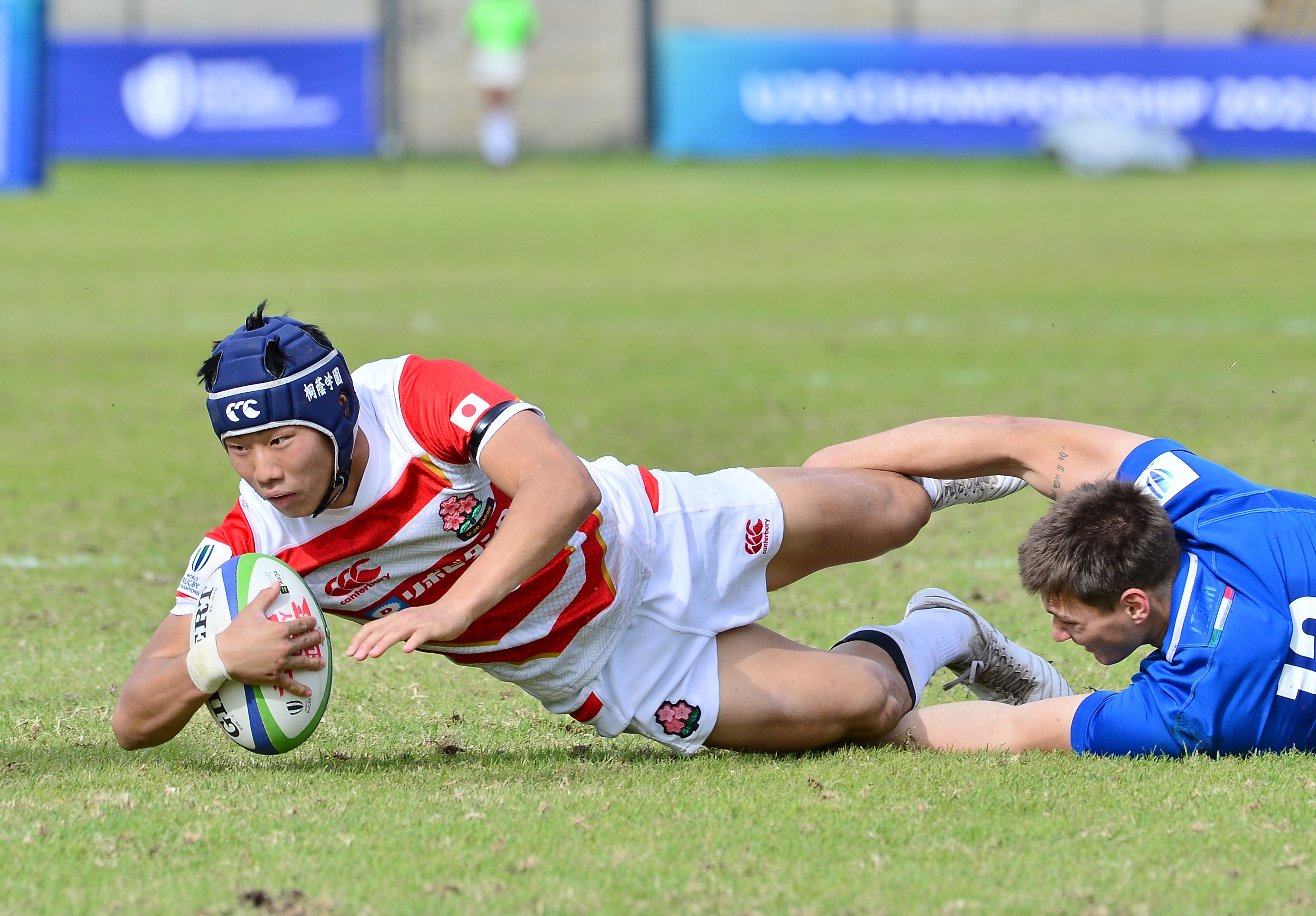 Yoshitaka Yazaki of Japan during the World Rugby U20 Championship.