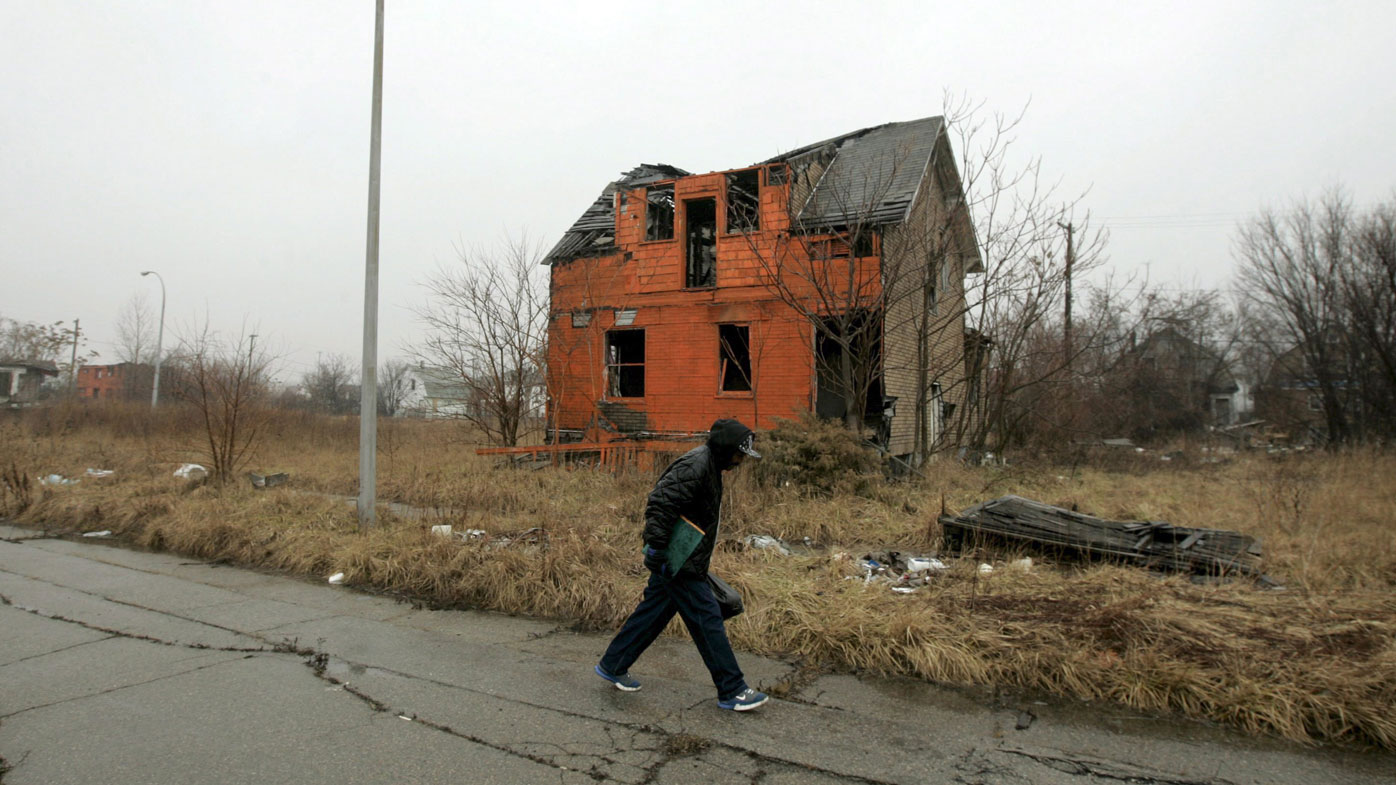 Detroit is full of vacant houses and empty lots.