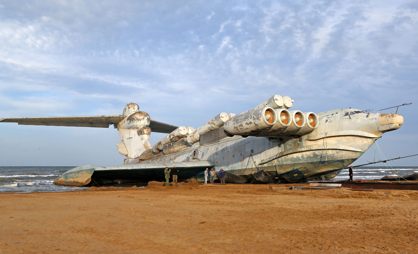 Caspian Sea monster aircraft Ekranoplan moved to new home aviation news