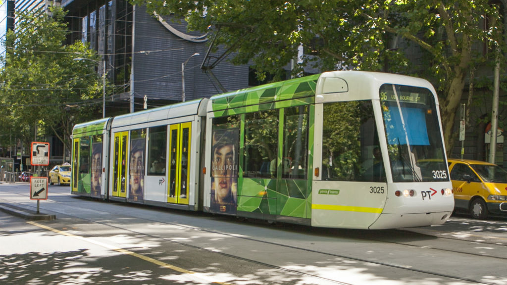 A tram operates in inner Melbourne. (AAP)