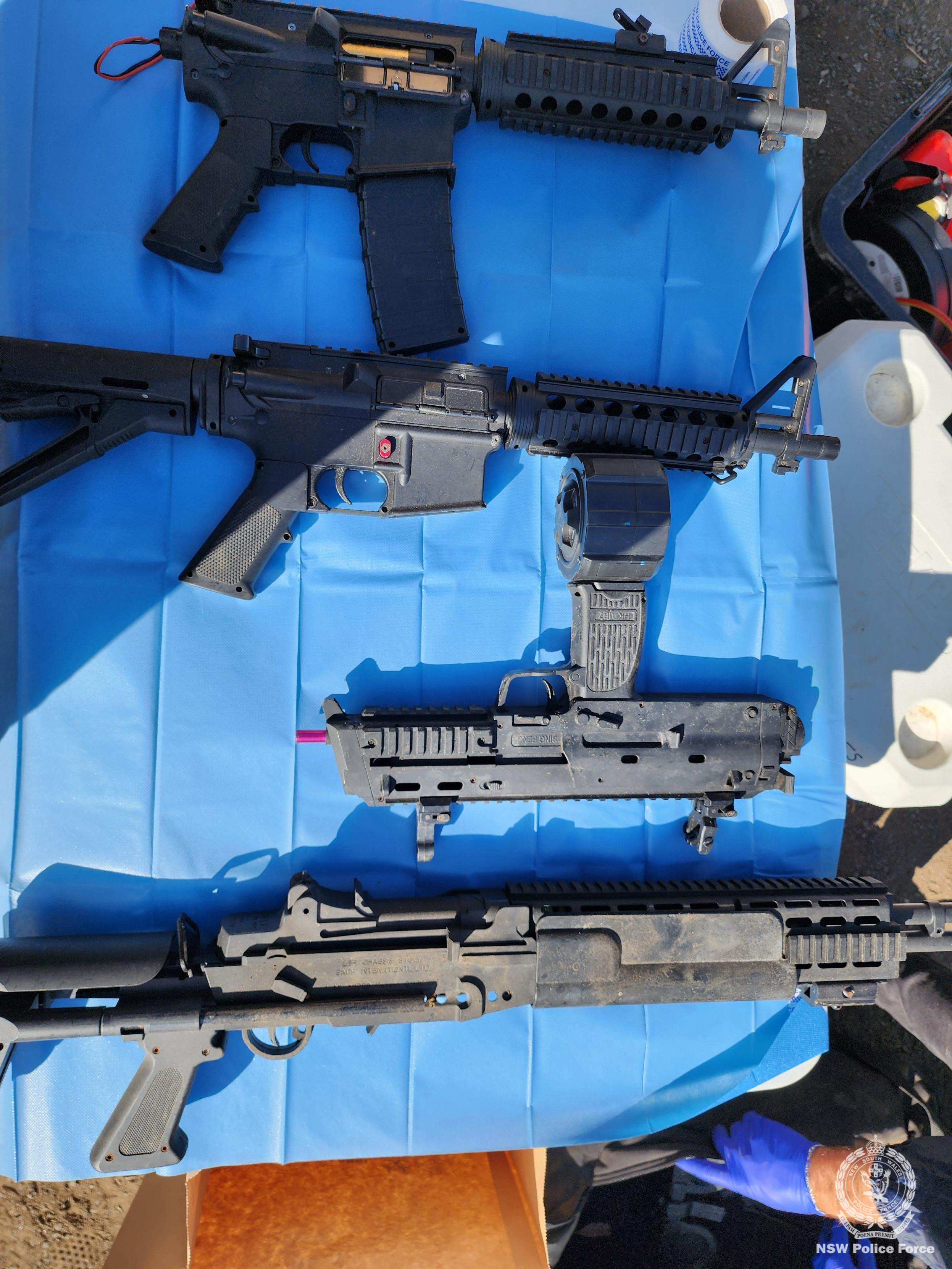 Allegedly stolen guns/firearms