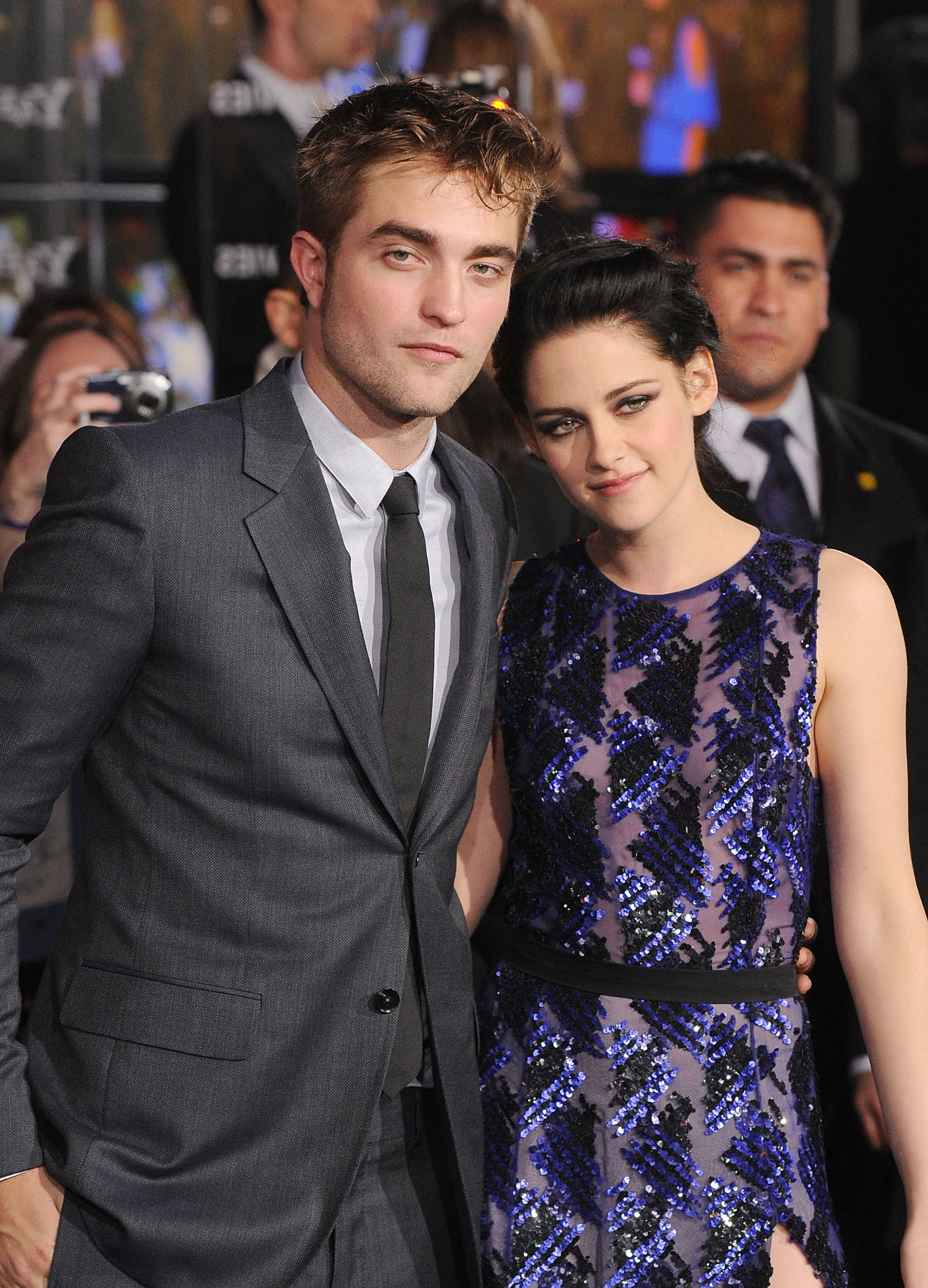 Robert Pattinson and Kristen Stewart at Nokia Theatre L.A. Live on November 14, 2011 in Los Angeles, California.