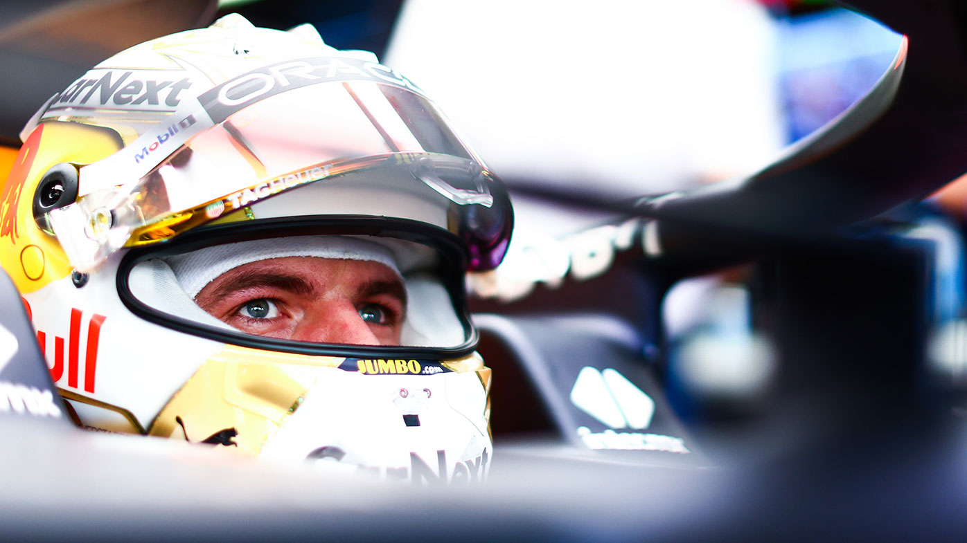 Max Verstappen of the Netherlands and Oracle Red Bull moments before qualifying 