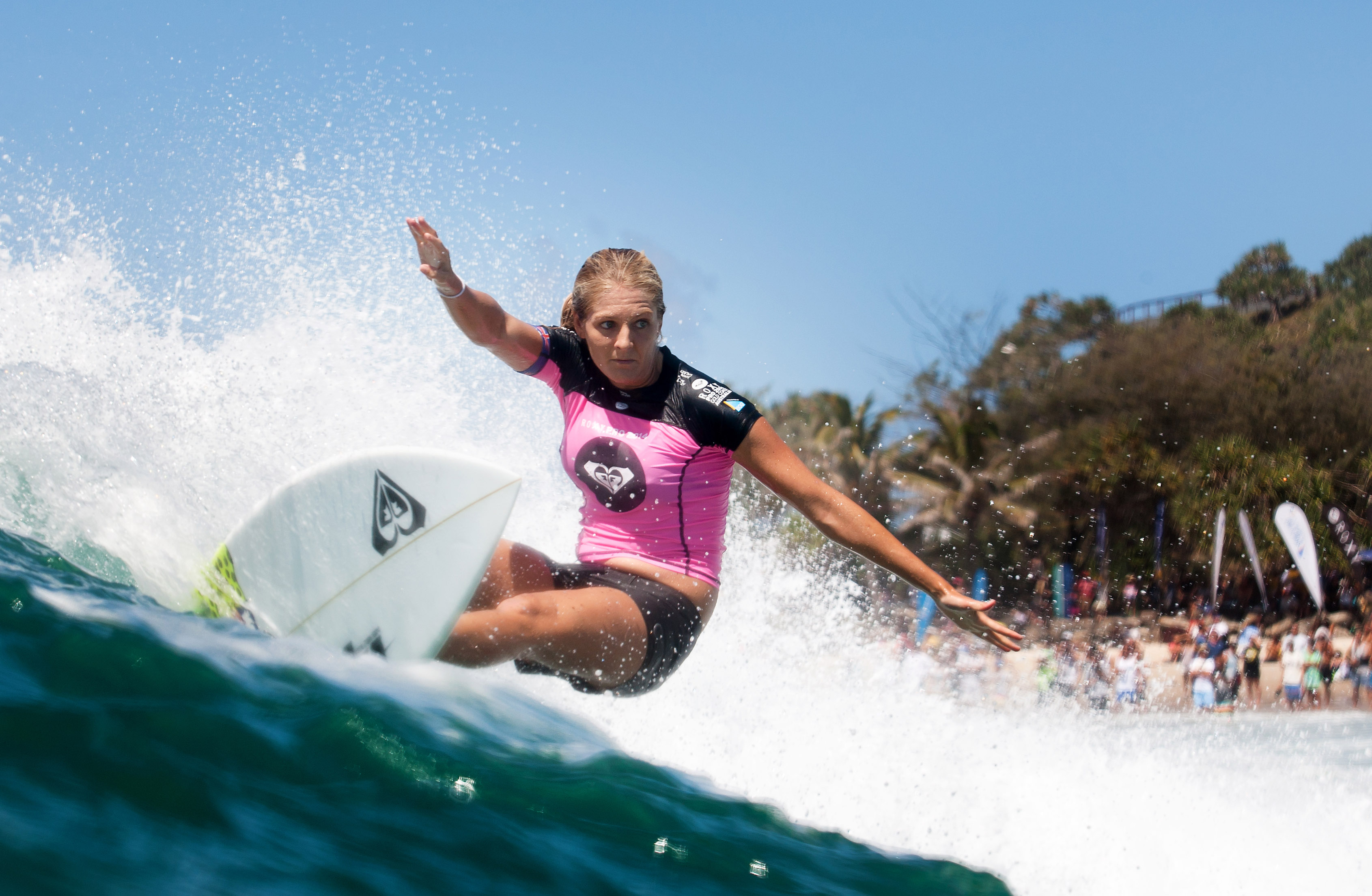 Stephanie Gilmore of Australia at Snapper Rocks.