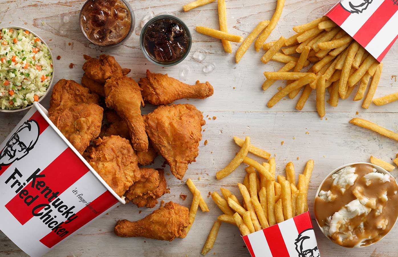 KFC Family Feast bucket meal