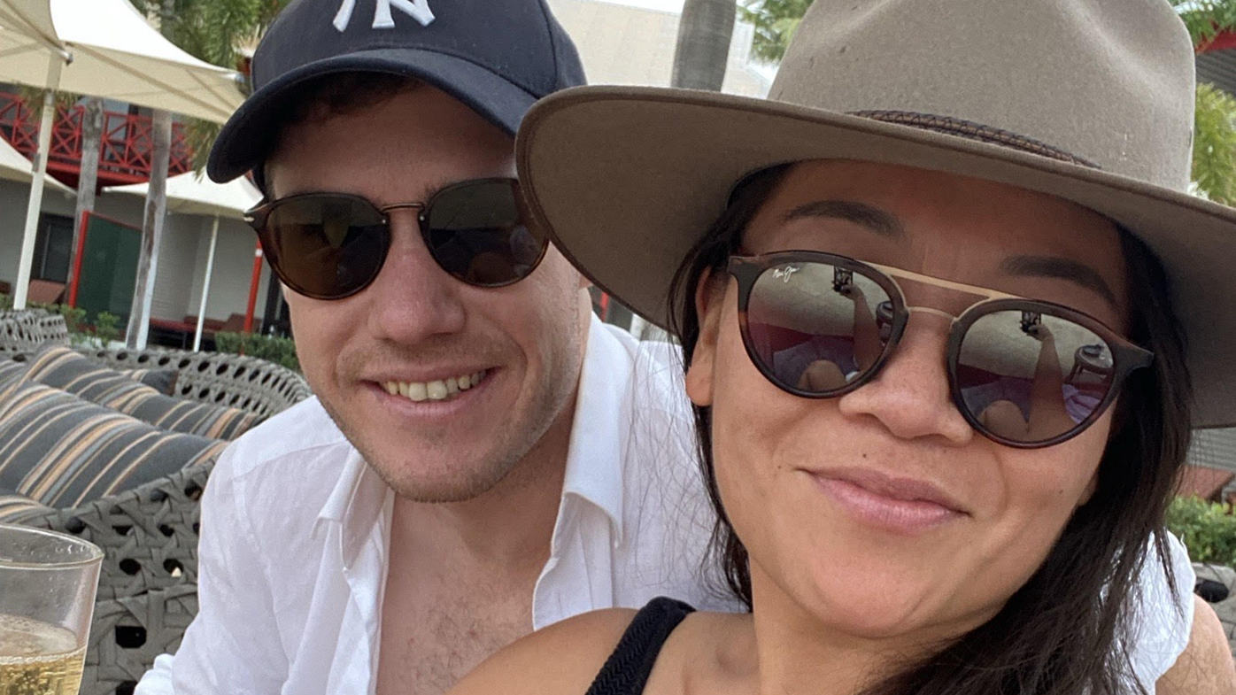 Tracy Vo and her partner Liam.