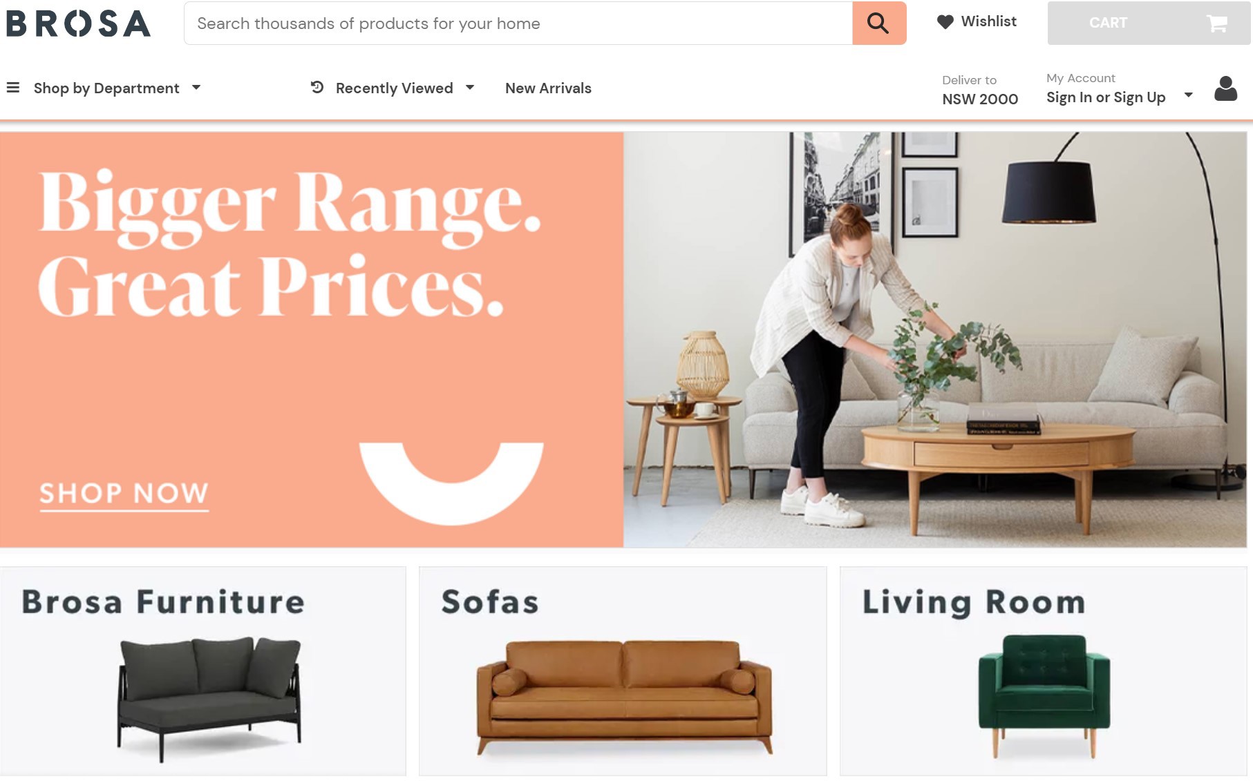 Online retailer Brosa winds up after entering voluntary administration.