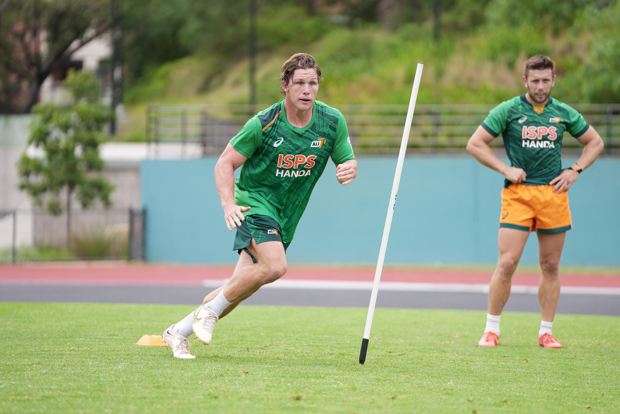 Michael Hooper at sevens training.