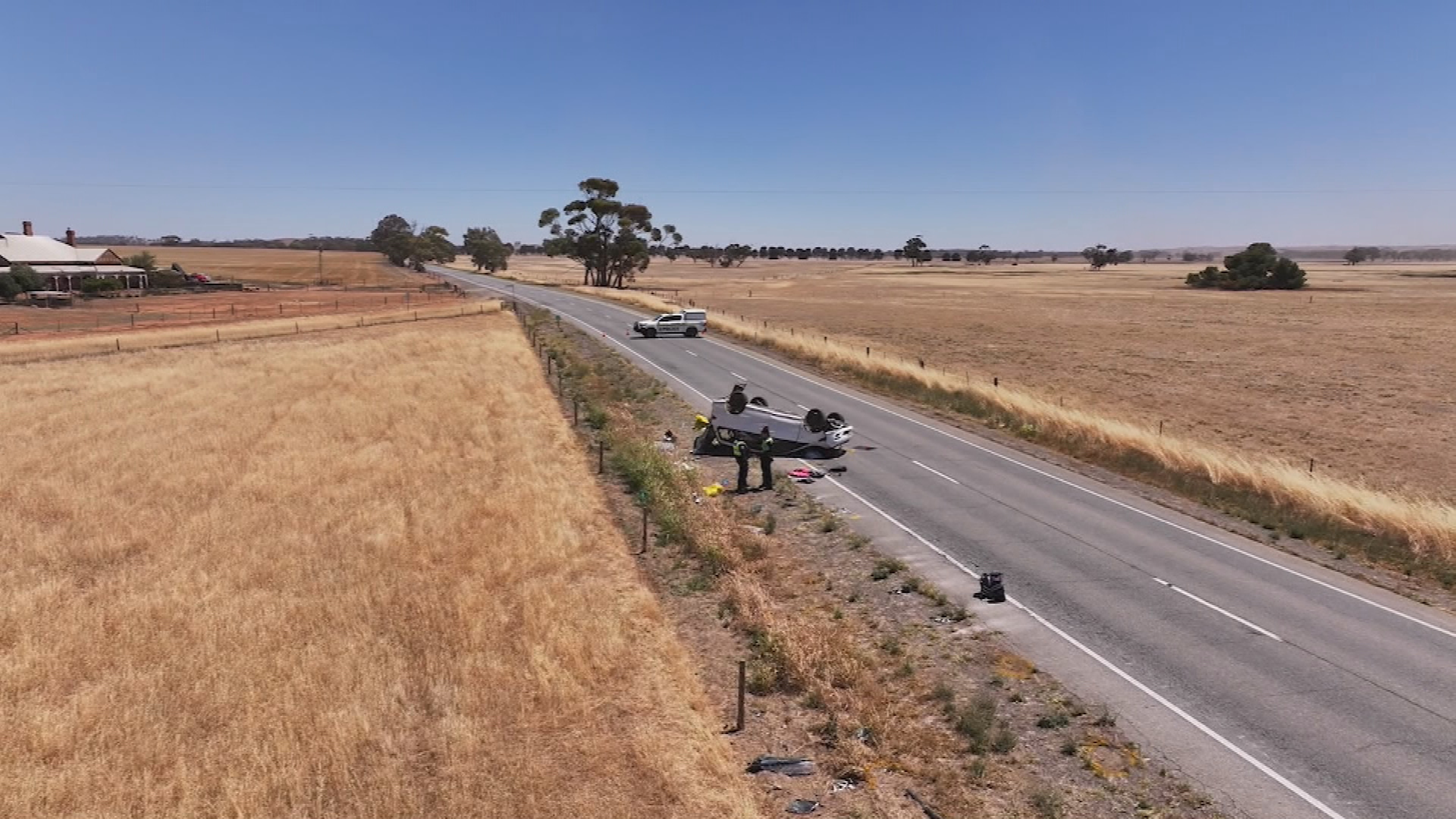 The highway was closed for several hours as major crash investigators probed the circumstances surrounding the crash.