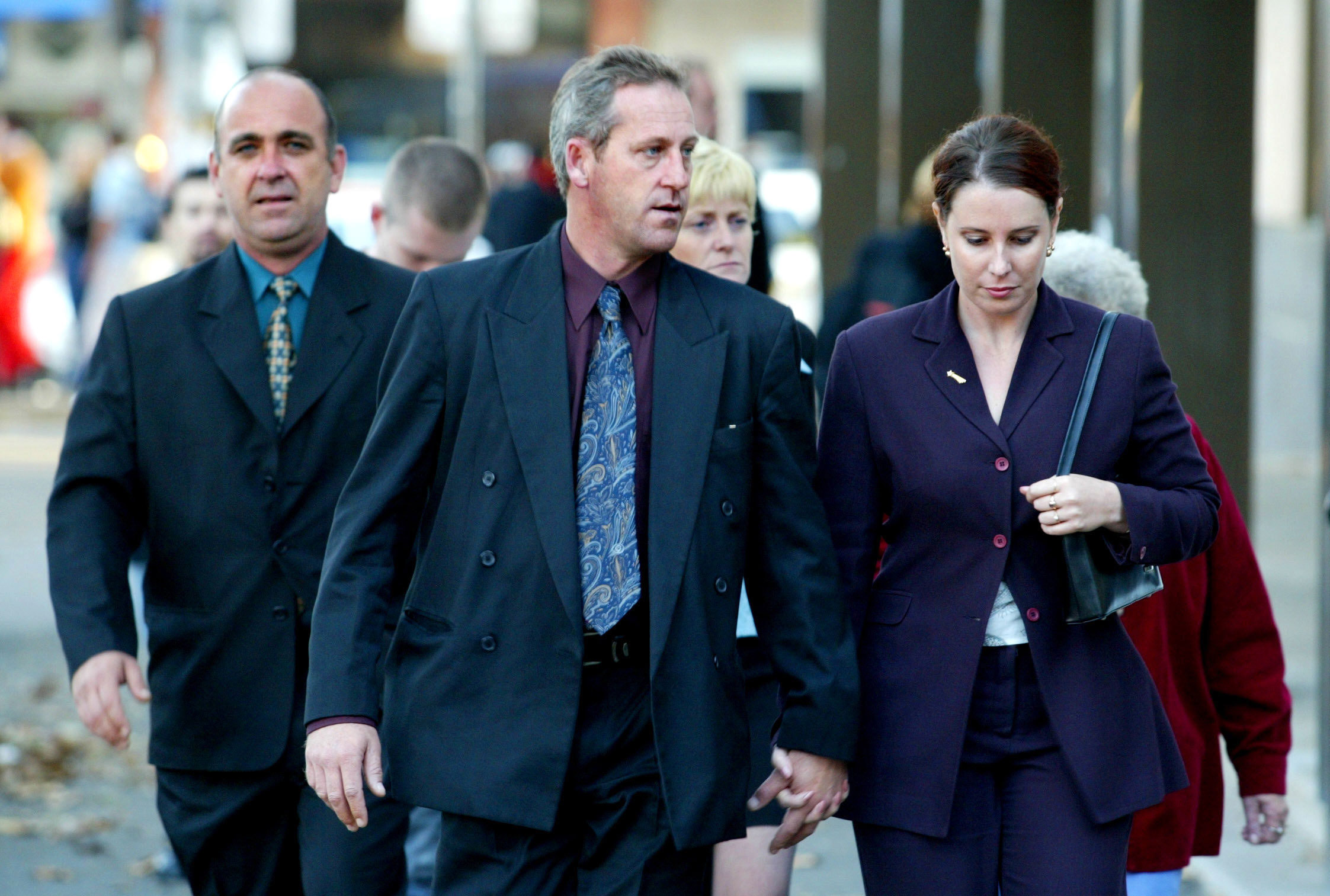 Craig Folbigg leaves Darlinghurst Courts in 2003 with his then fiance Helen.