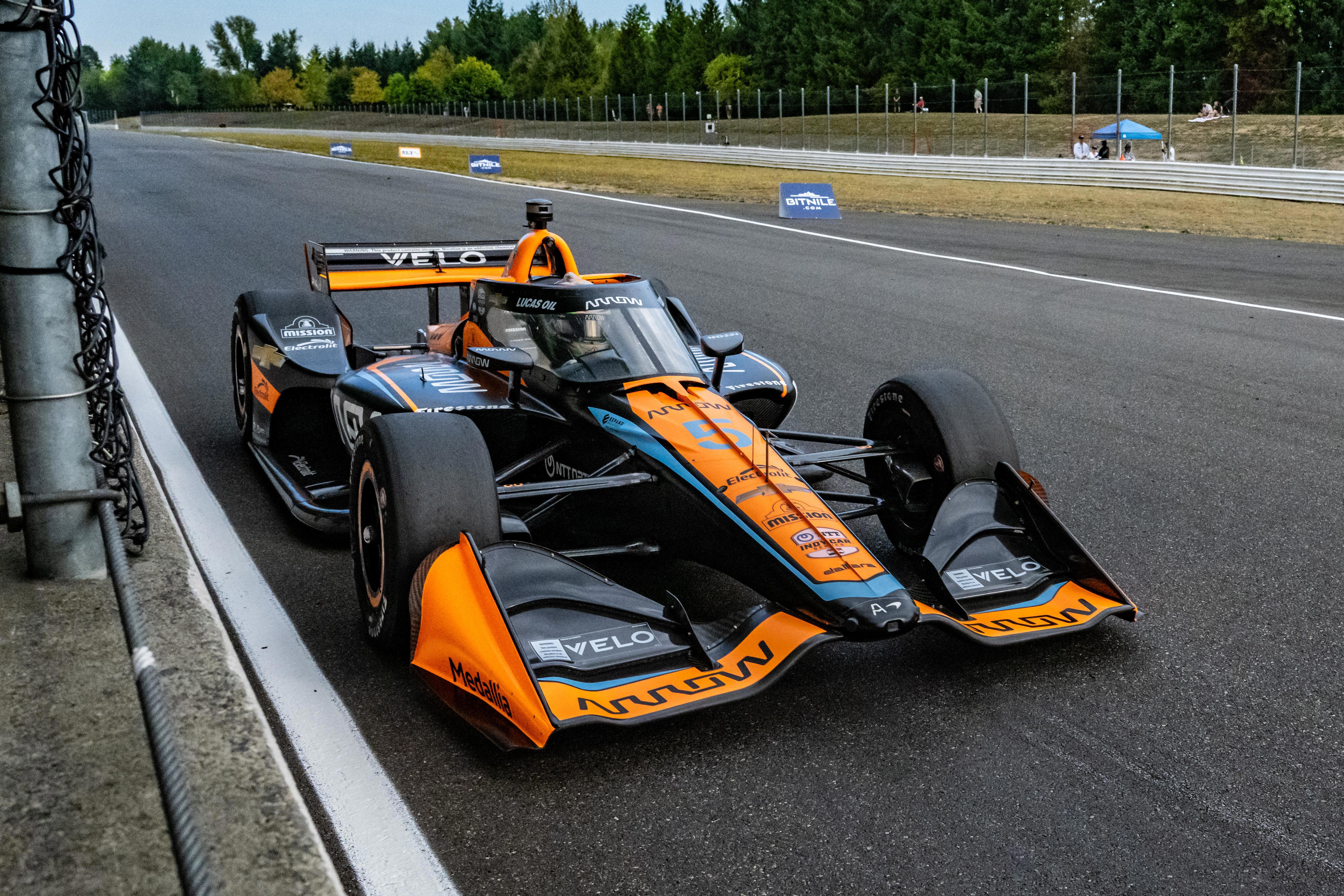 Pato O'Ward finished fourth in the Grand Prix of Portland.