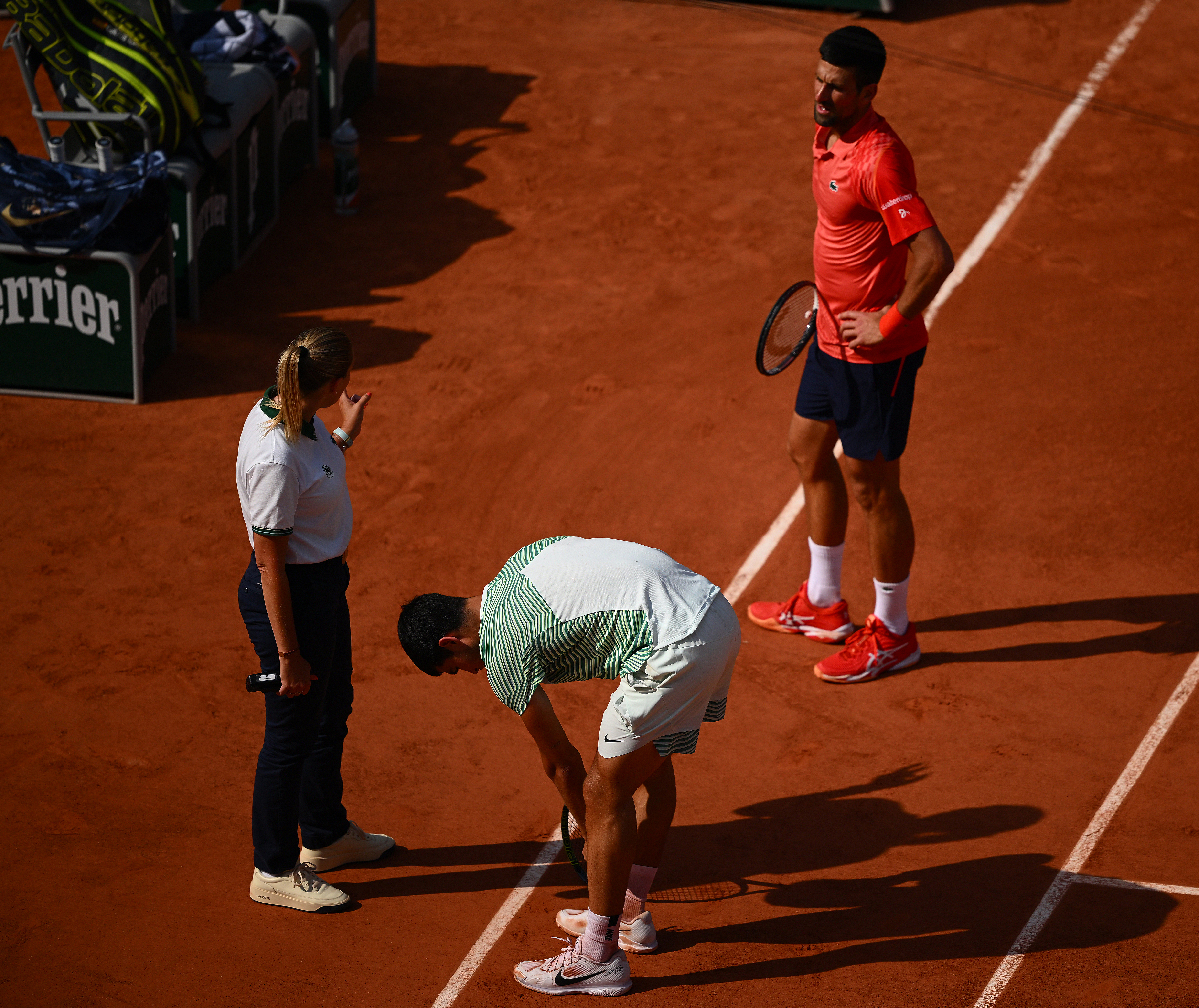 French Open 2023: Novak Djokovic onto 34th career Grand Slam final as  cramps plague Carlos Alcaraz