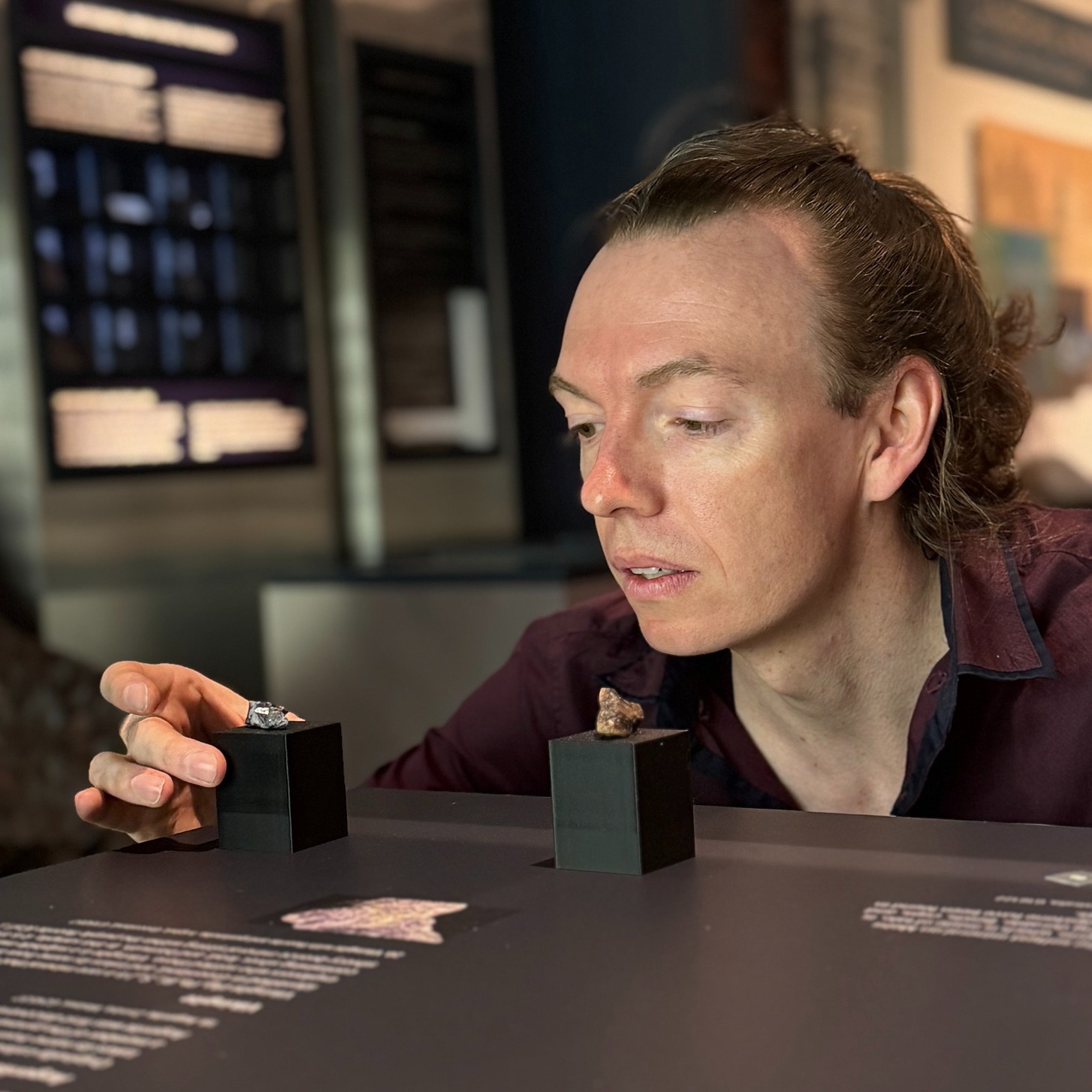 SA Museum Minerals and Meteorites Collection Manager Dr Kieran Meaney.