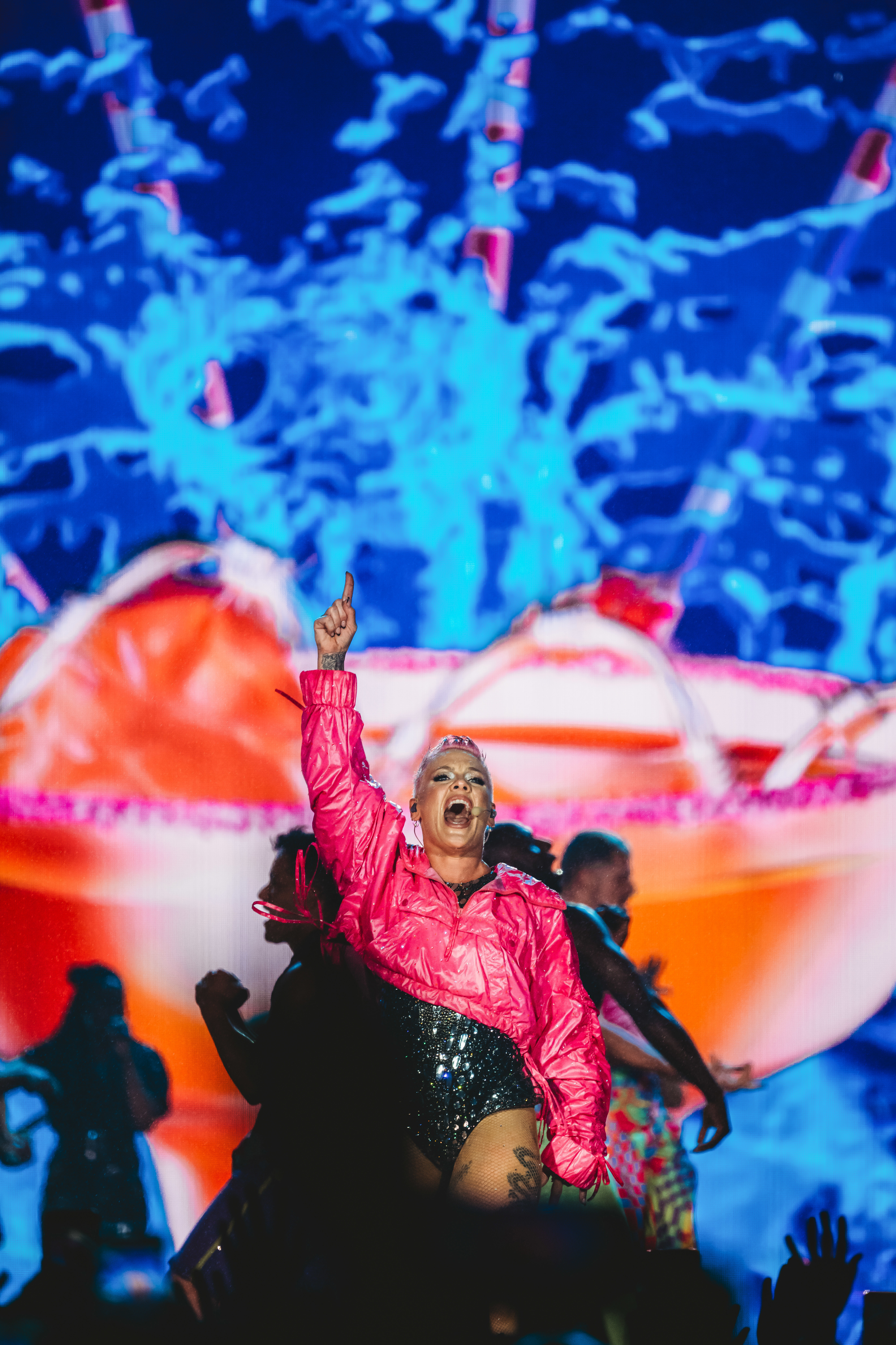 PINK in concert at Allianz Stadium. February 9th 2024. 