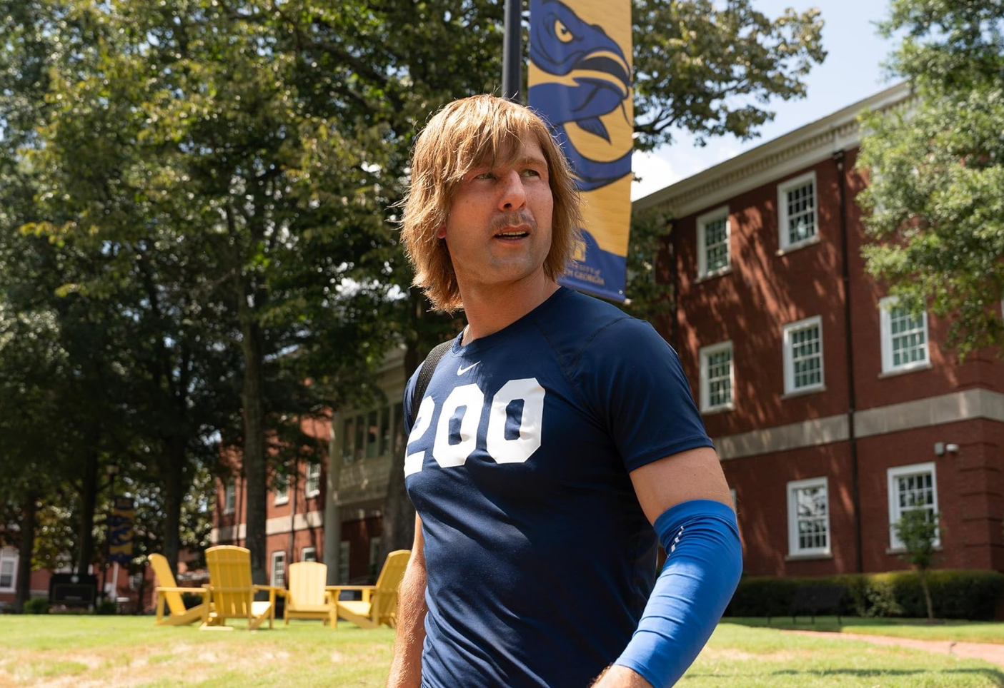 He then compared cancel culture to his character Russ Holiday in his new series Chad Powers. 