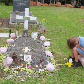 Oliver Tianen's family were unable to afford a grave stone at the Tamborine Mountain cemetery when the schoolboy lost his battle to cancer in 2018