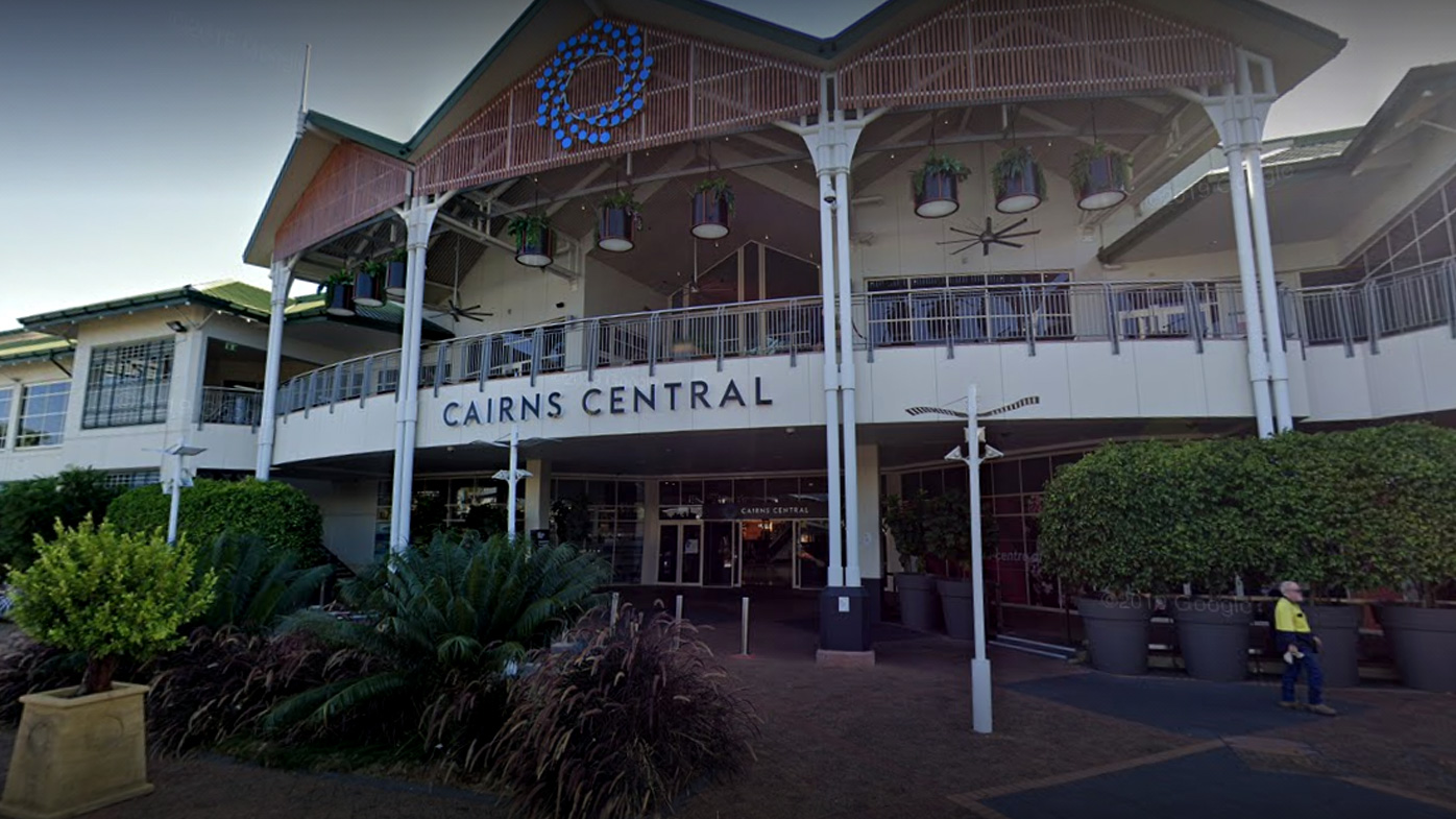 One person is in custody following the 'suspicious' death of a man at Cairns Central shopping centre this morning.