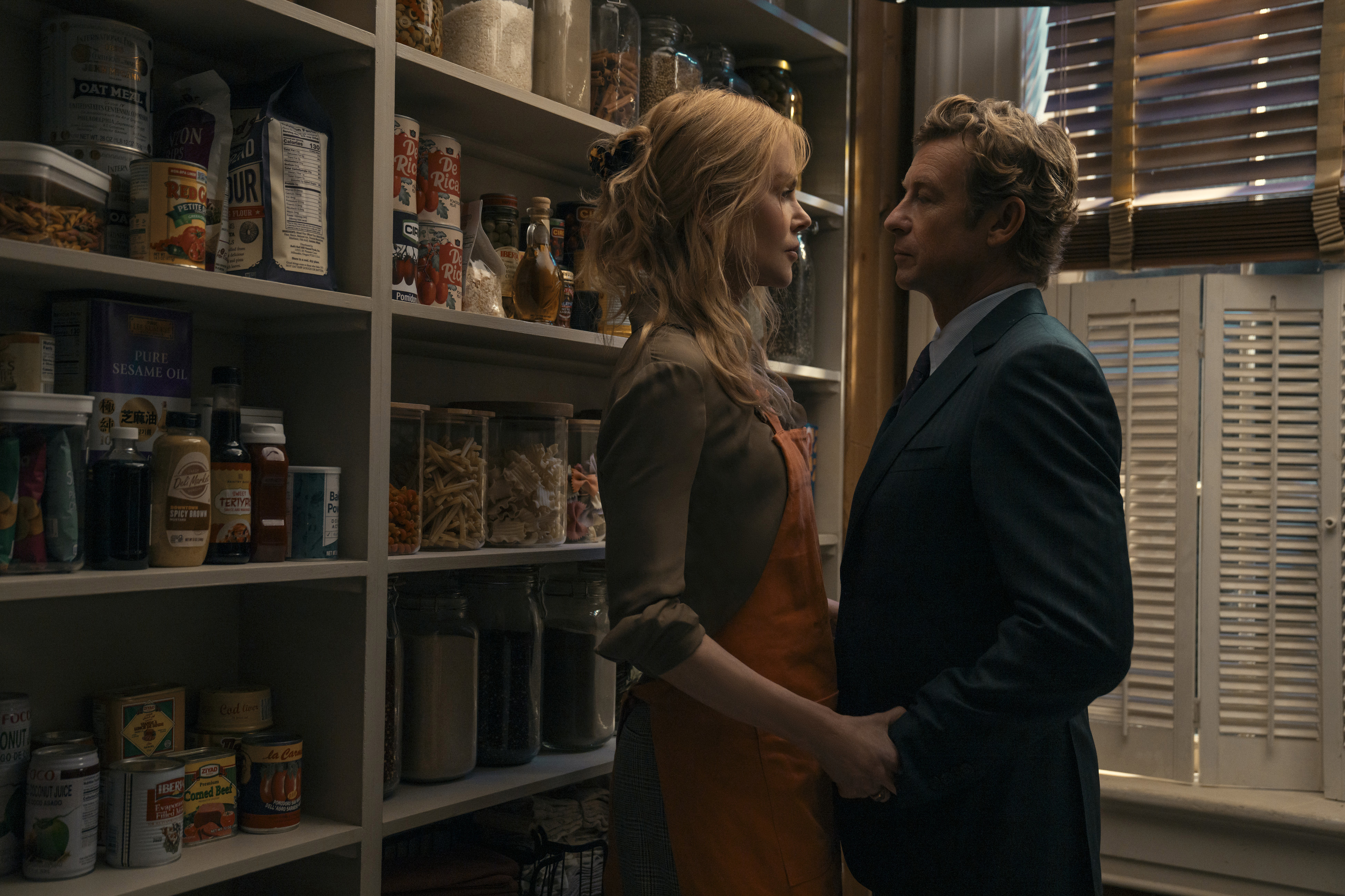 Kay Scarpetta (Nicole Kidman) and Benton Wesley (Simon Baker) 