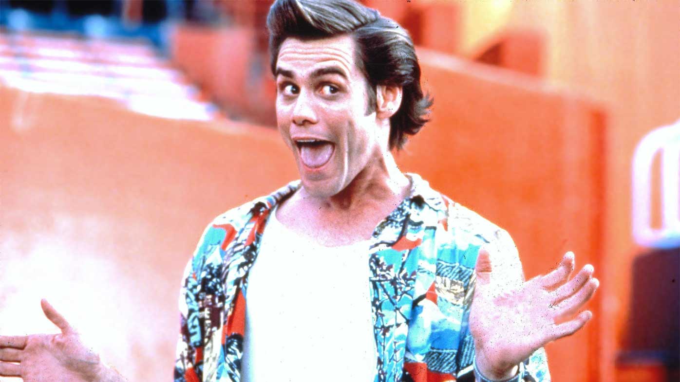 Jim Carrey in Ace Ventura: Pet Detective.
