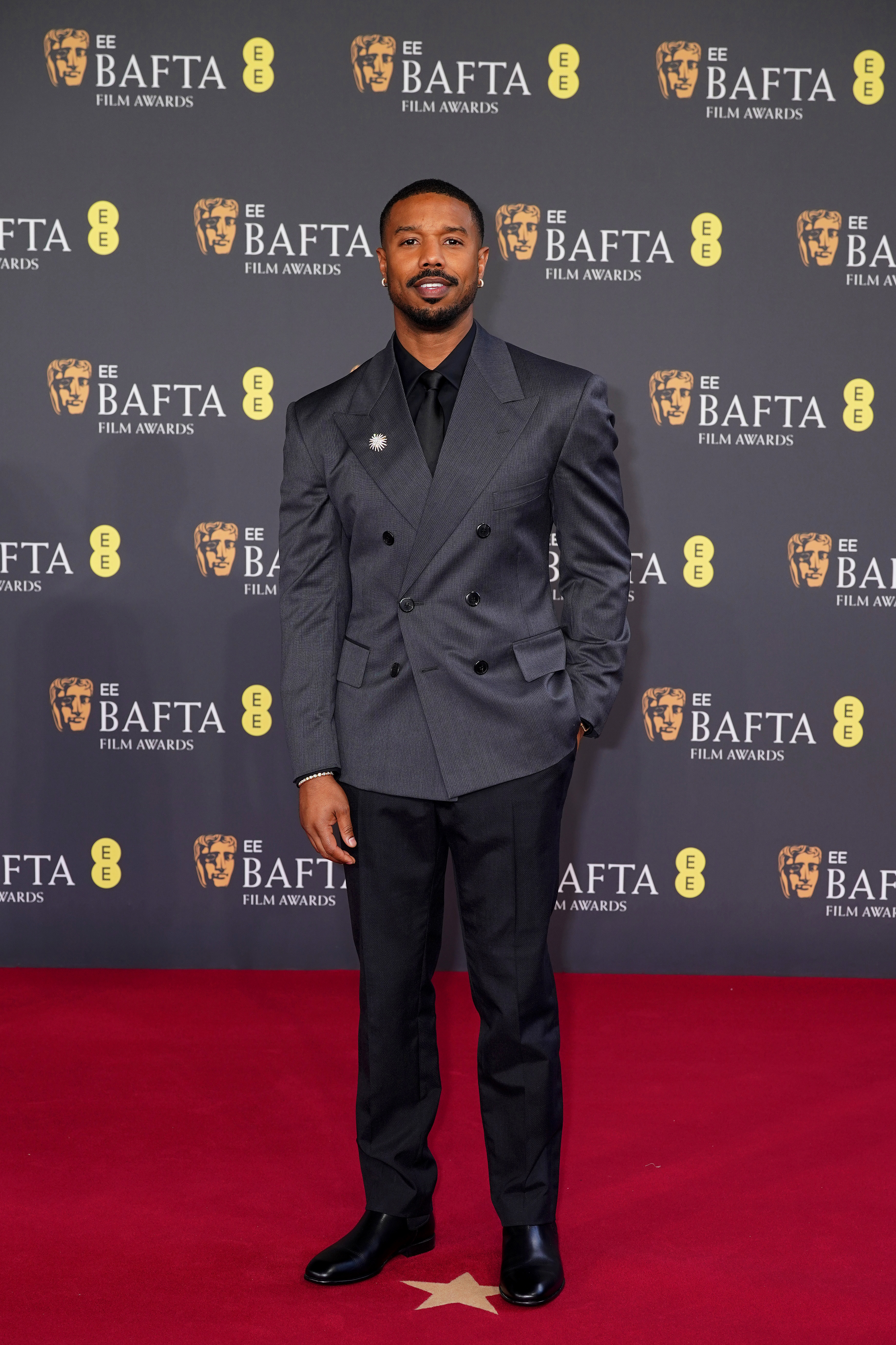 Michael B. Jordan attends the 2026 EE BAFTA Film Awards at The Royal Festival Hall on February 22, 2026 in London, England. 