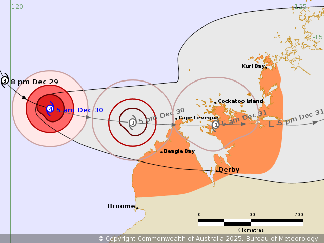 Severe tropical Cyclone Haley is making its way towards the northwest of Western Australia's Kimberley coast.